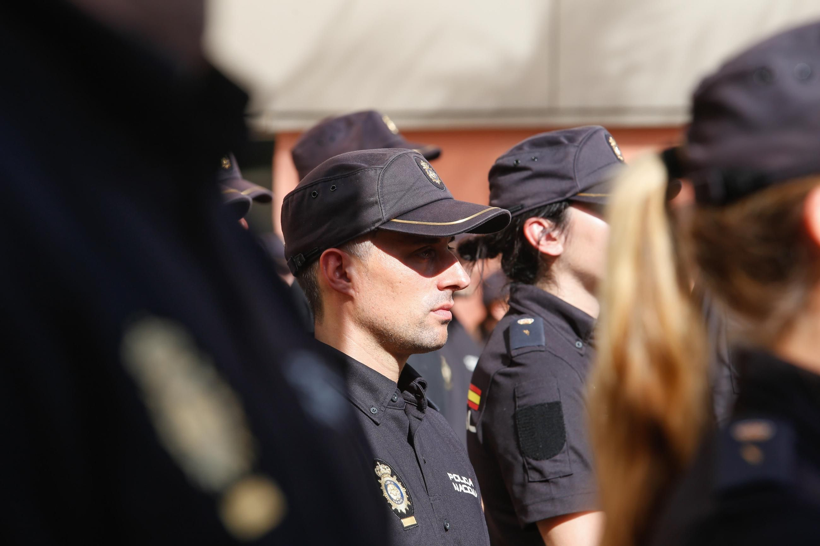 Acto de presenación de los nuevos alumnos de la Escuela Nacional de Policía en Algeciras