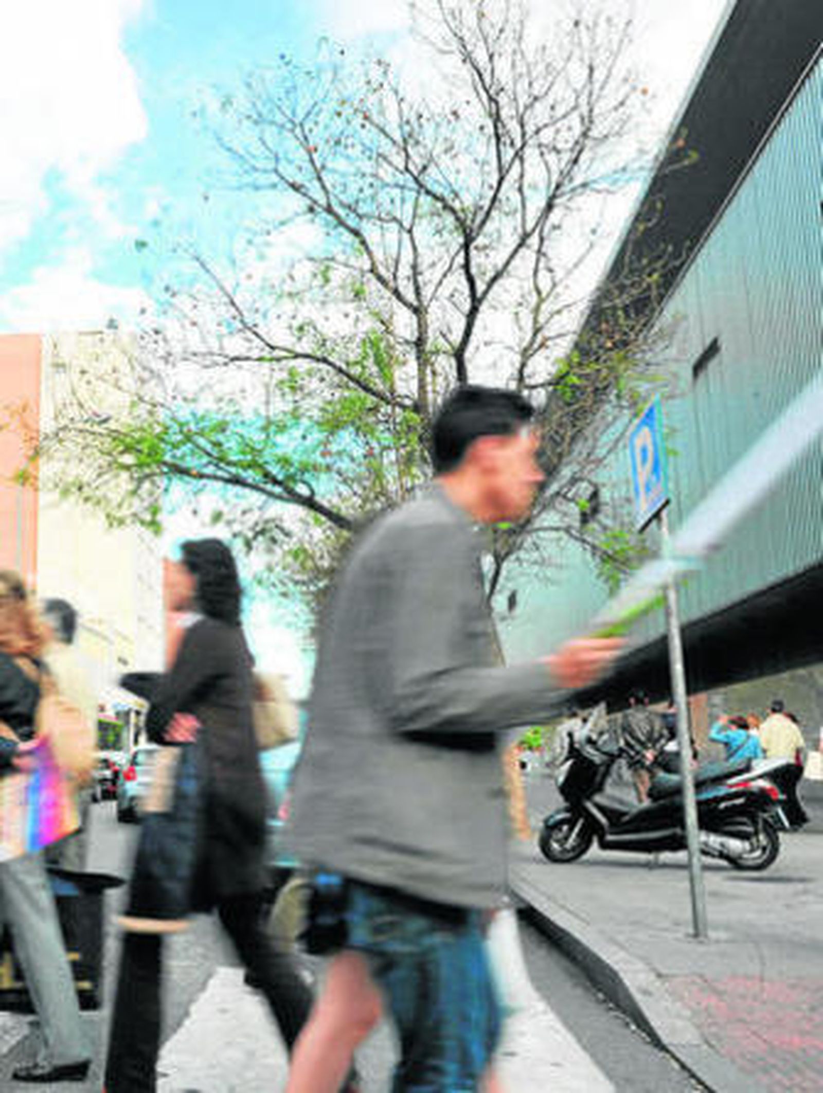 El lugar en el que ocurrieron los hechos, ayer por la tarde.