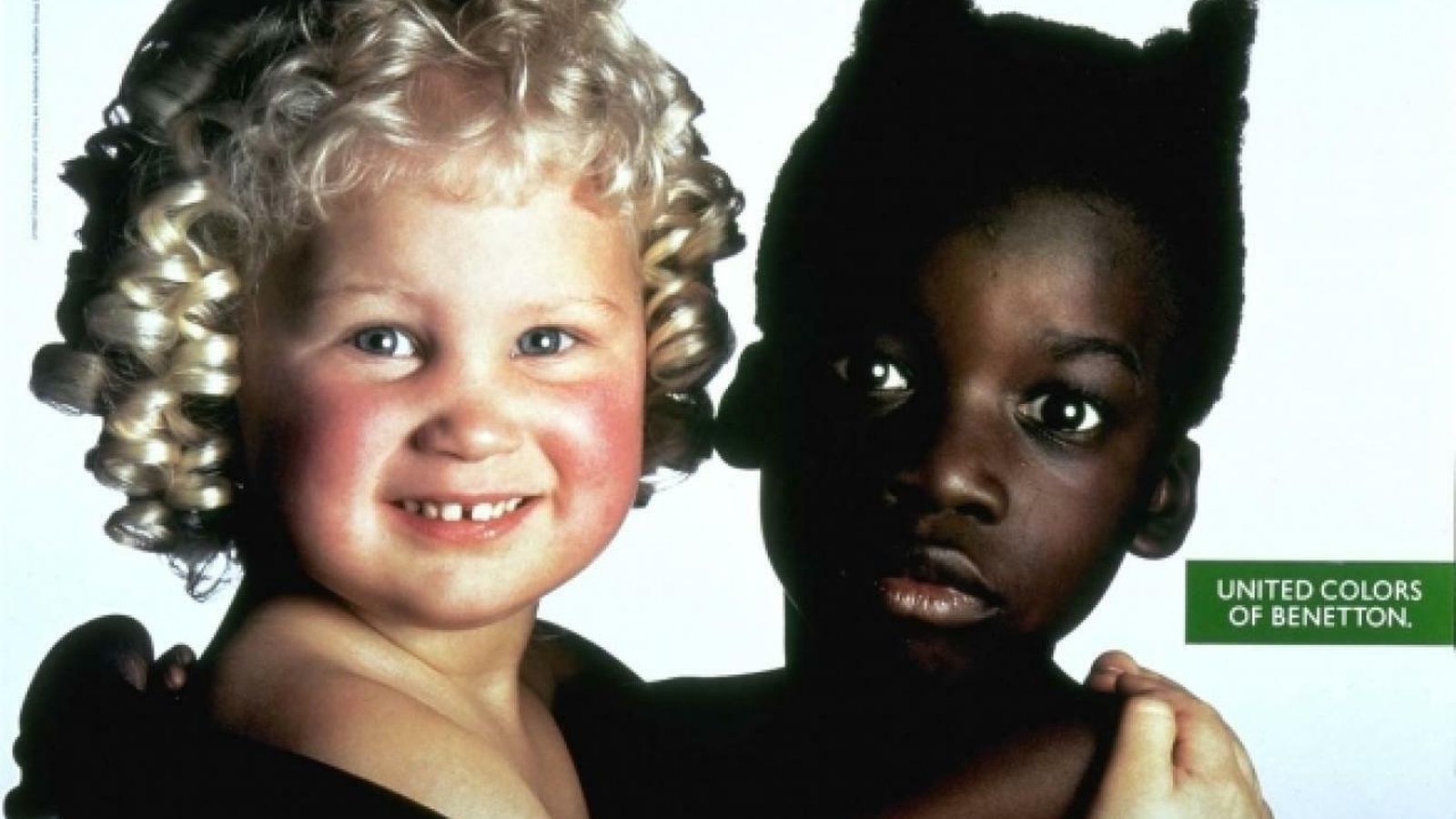 Una de las famosas campañas inclusivas de Toscani para Benetton.