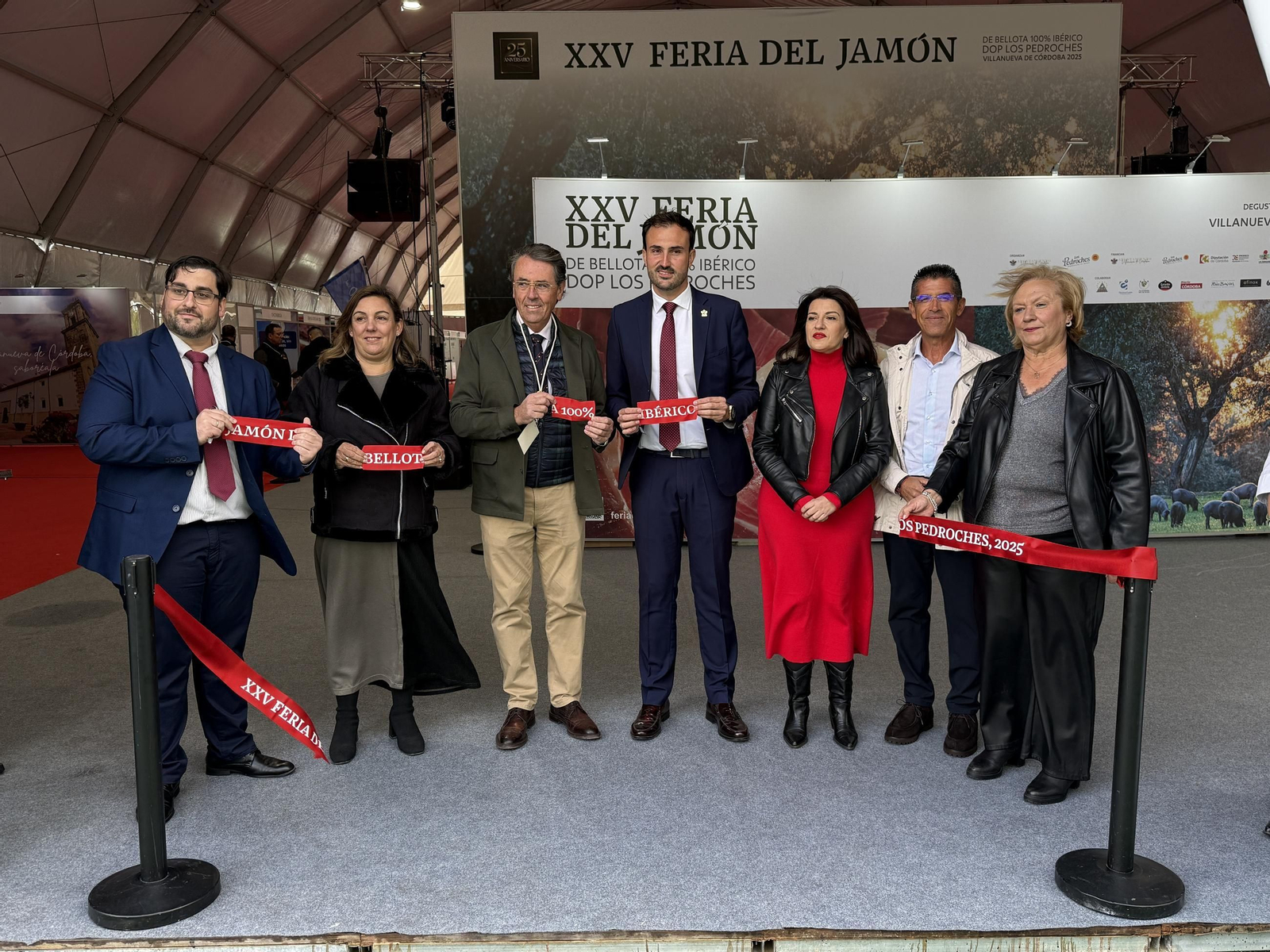 Inauguración de la XXV Feria del Jamón 100% Ibérico de Los Pedroches en Villanueva de Córdoba