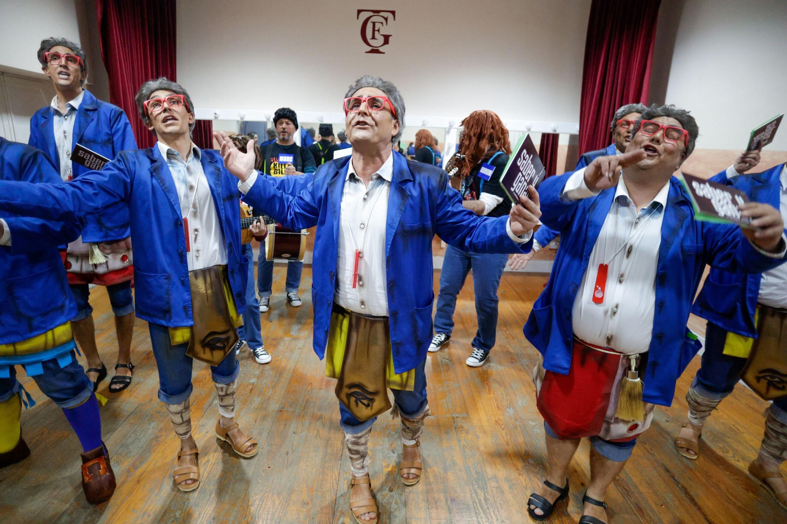 el ambiente de la novena sesión de preliminares