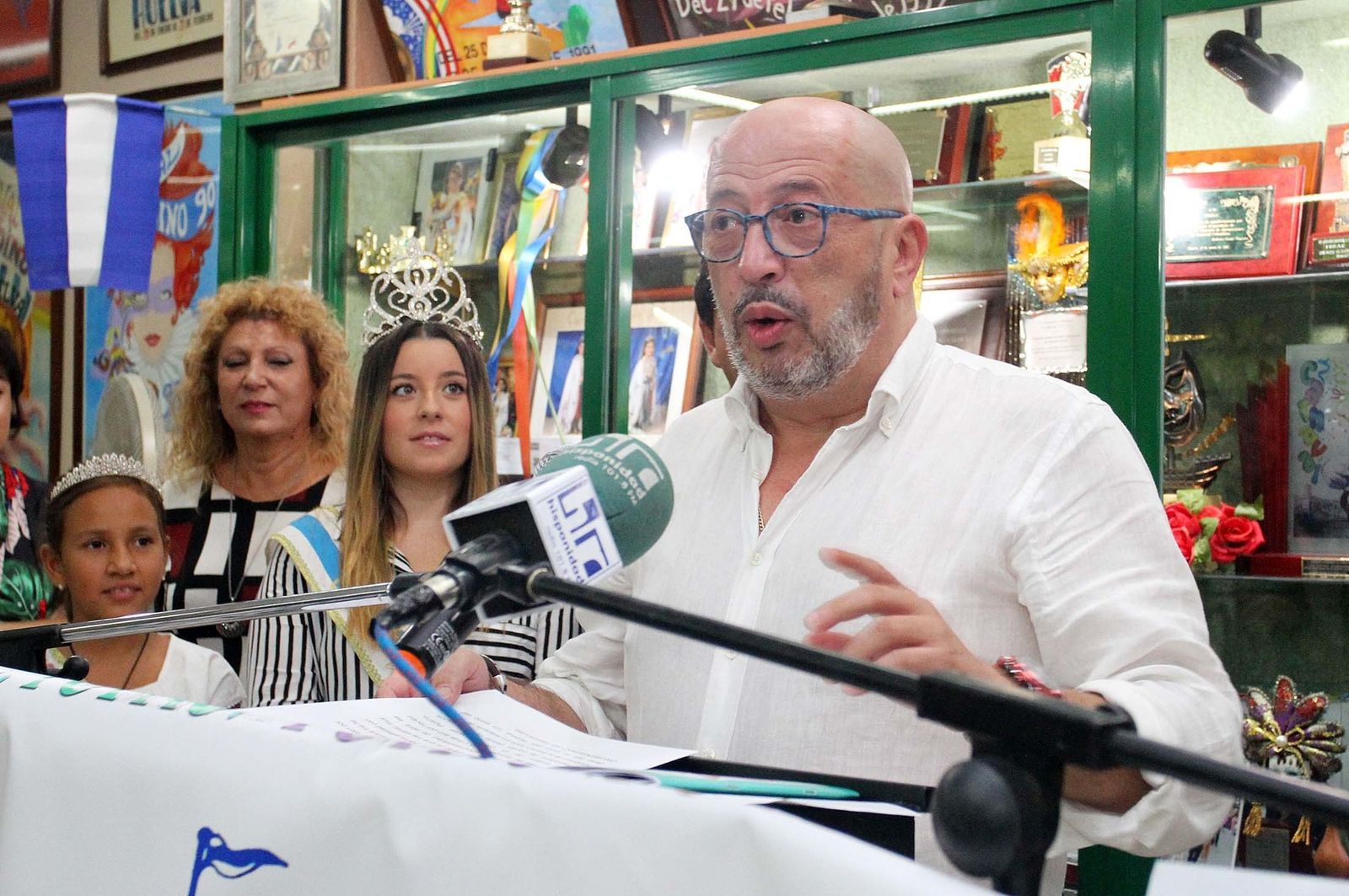 El pregonero del Carnaval Colombino 2018, Antonio Cabezas.