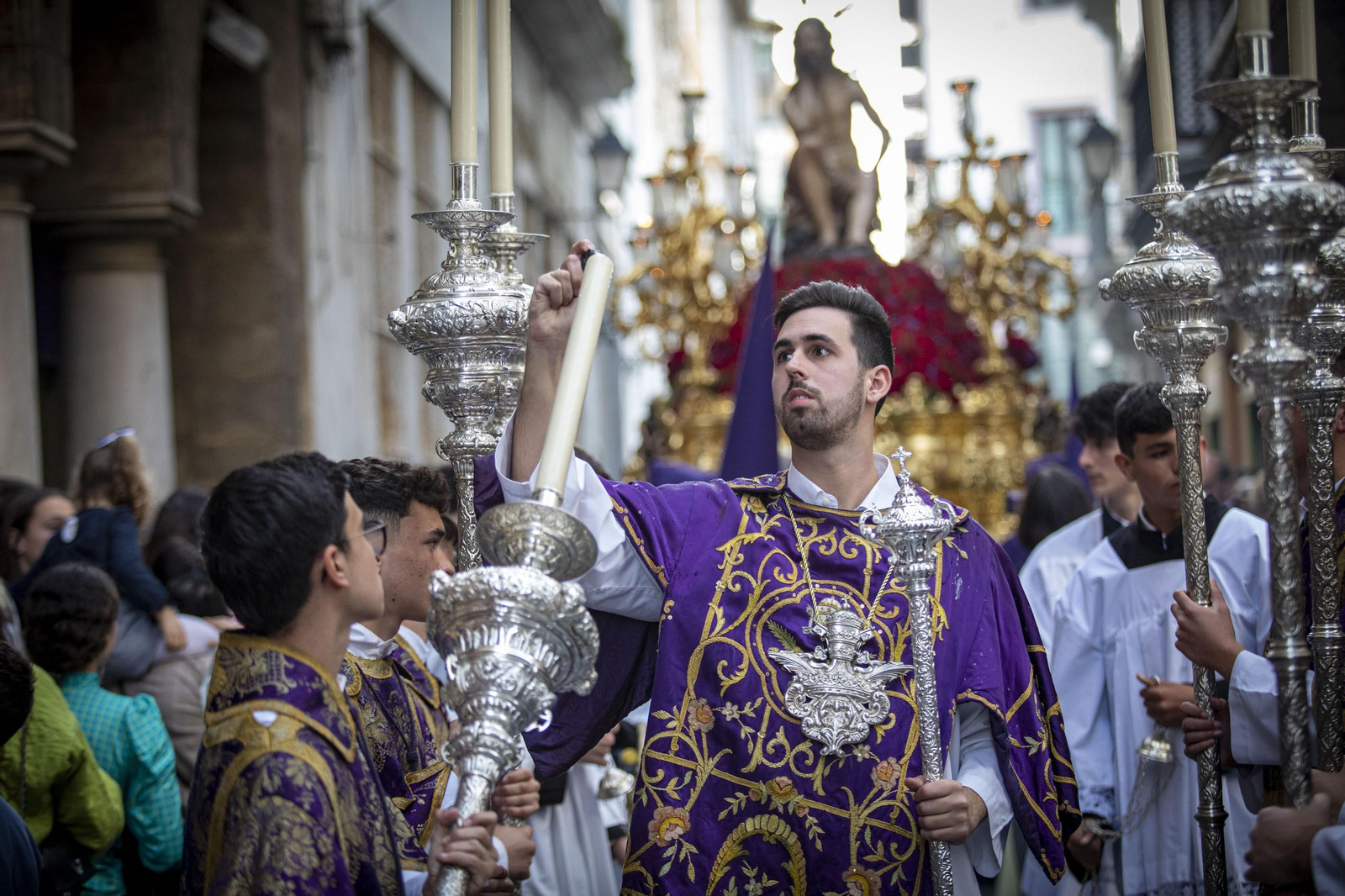 Las imágenes de la cofradía de Humildad y Paciencia en la Semana Santa de Cádiz 2022