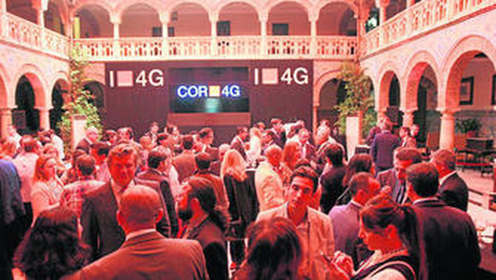 Uno de los momentos del lanzamiento de la red 4G.