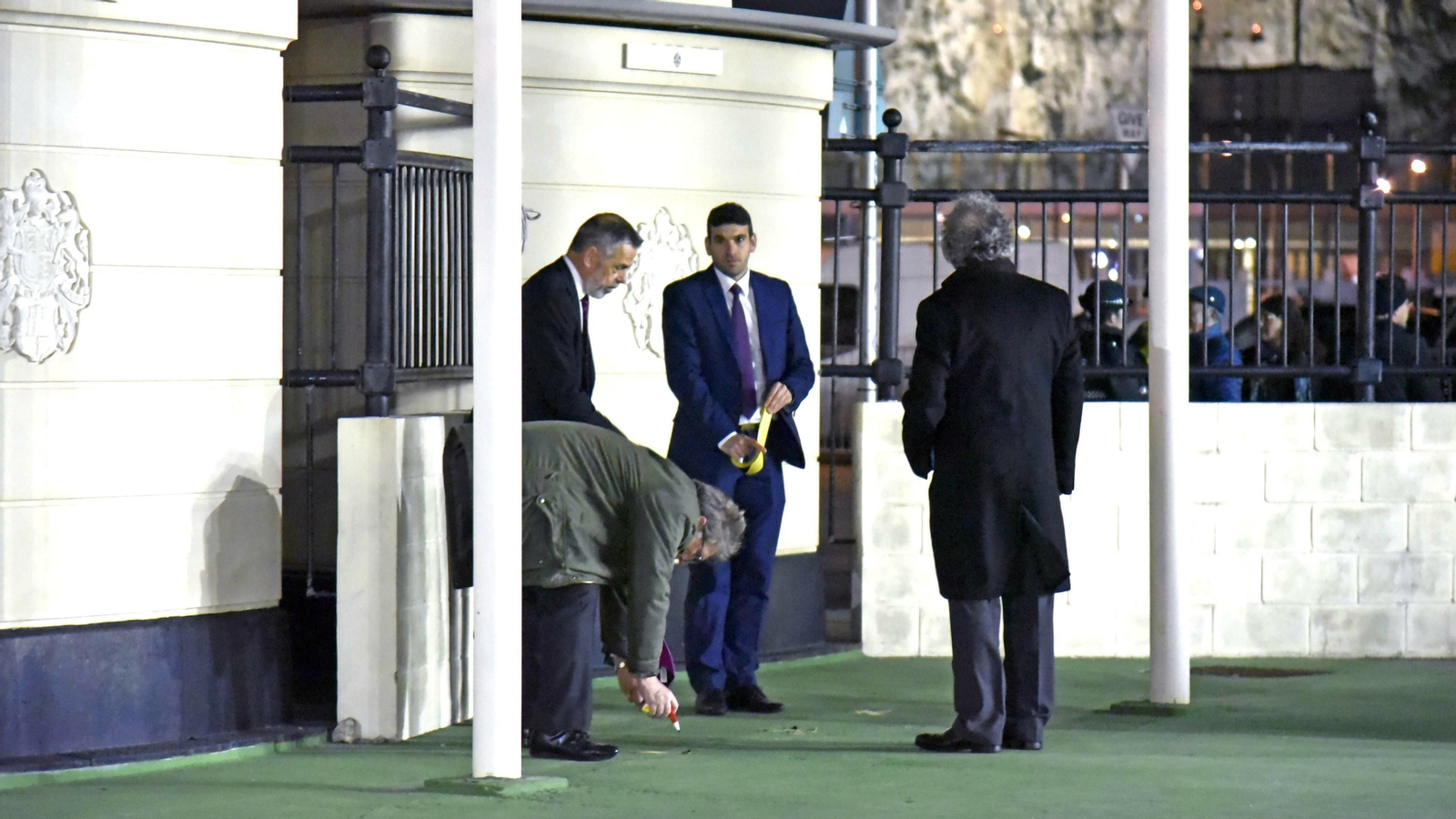 Ceremonia de arriada de la bandera de la Unión Europea en Gibraltar