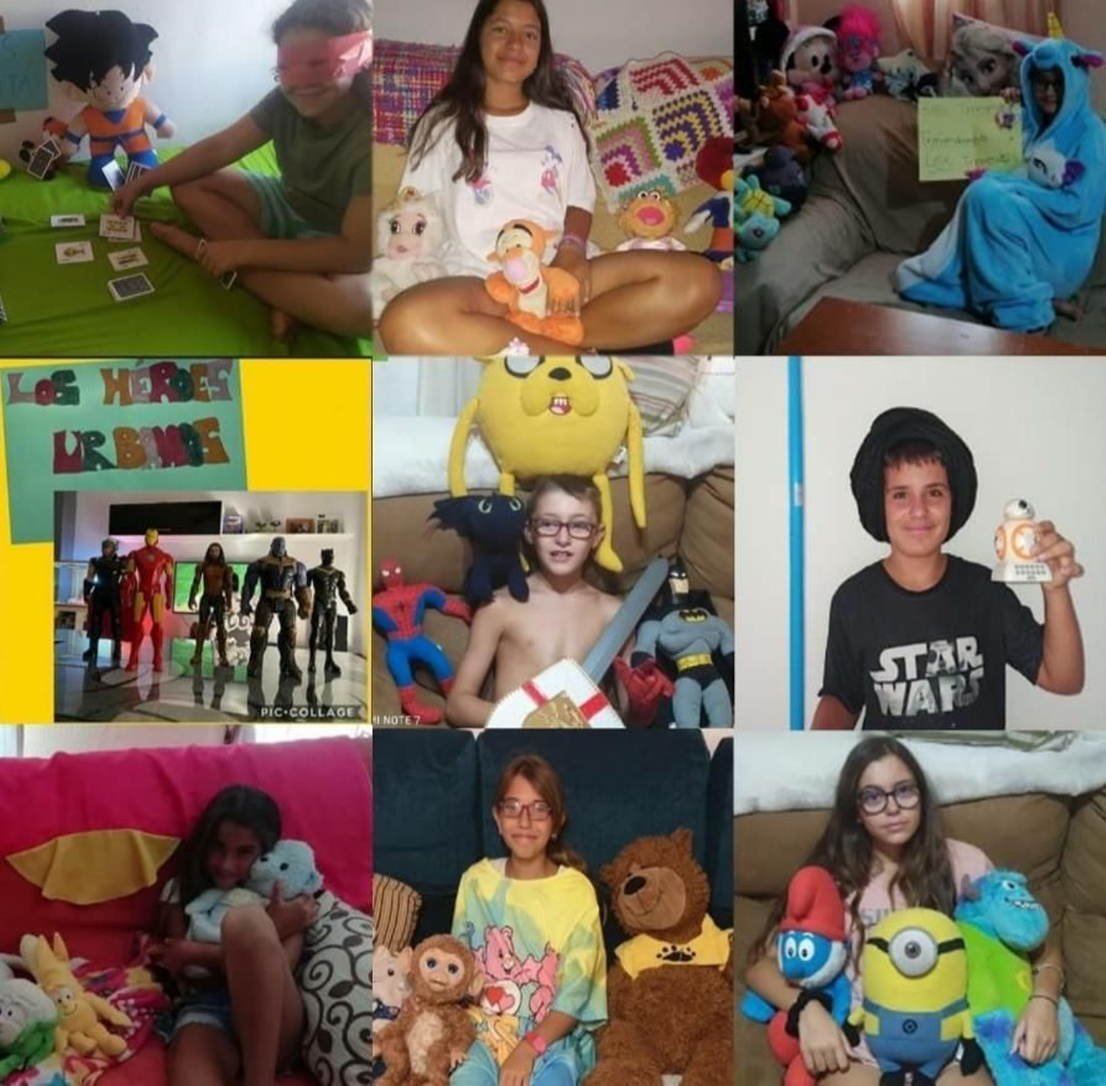 Niños en el campamento urbano.