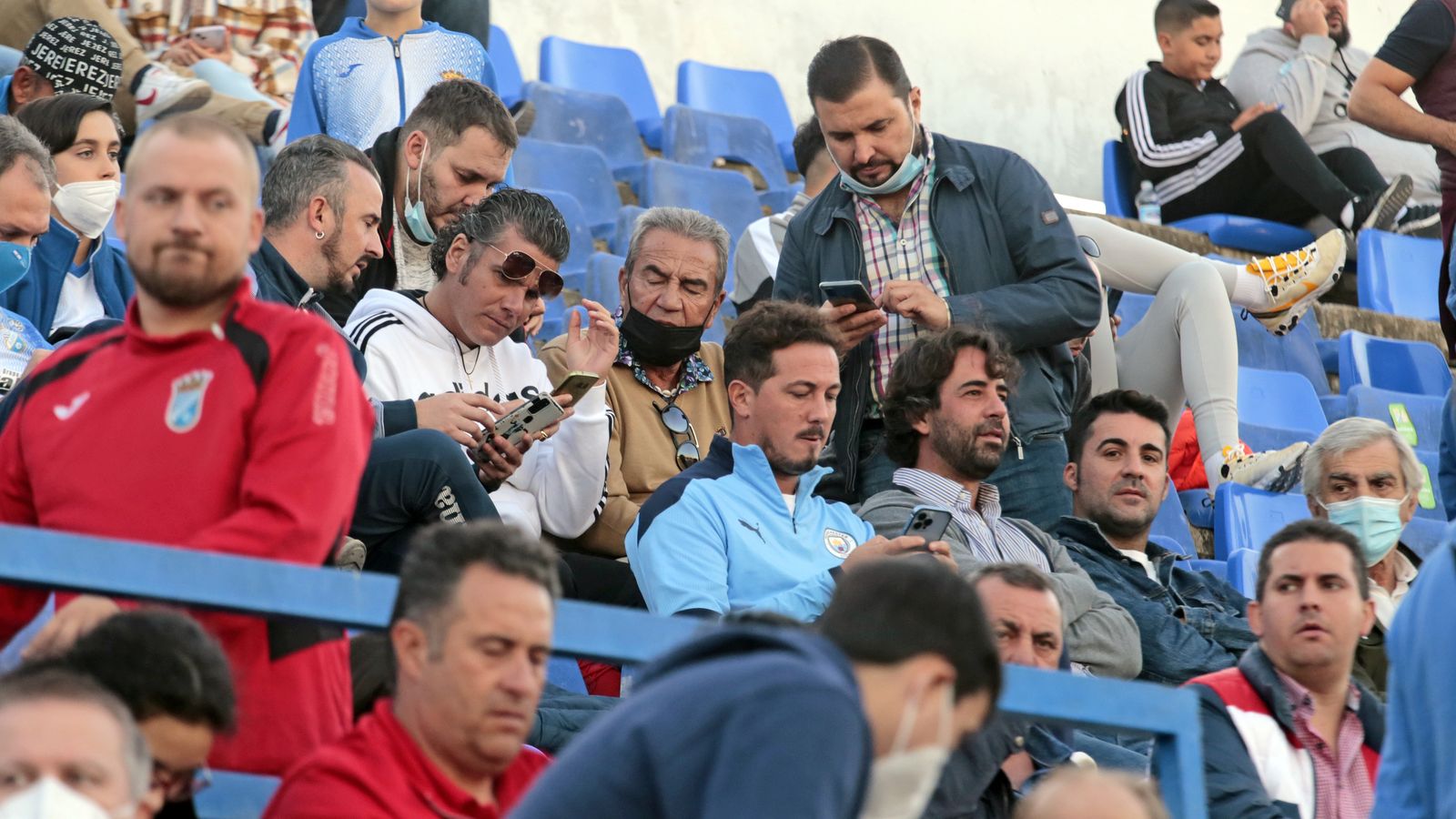 Imágenes del Xerez CD y el CD Rota en el Pedro S. Garrido