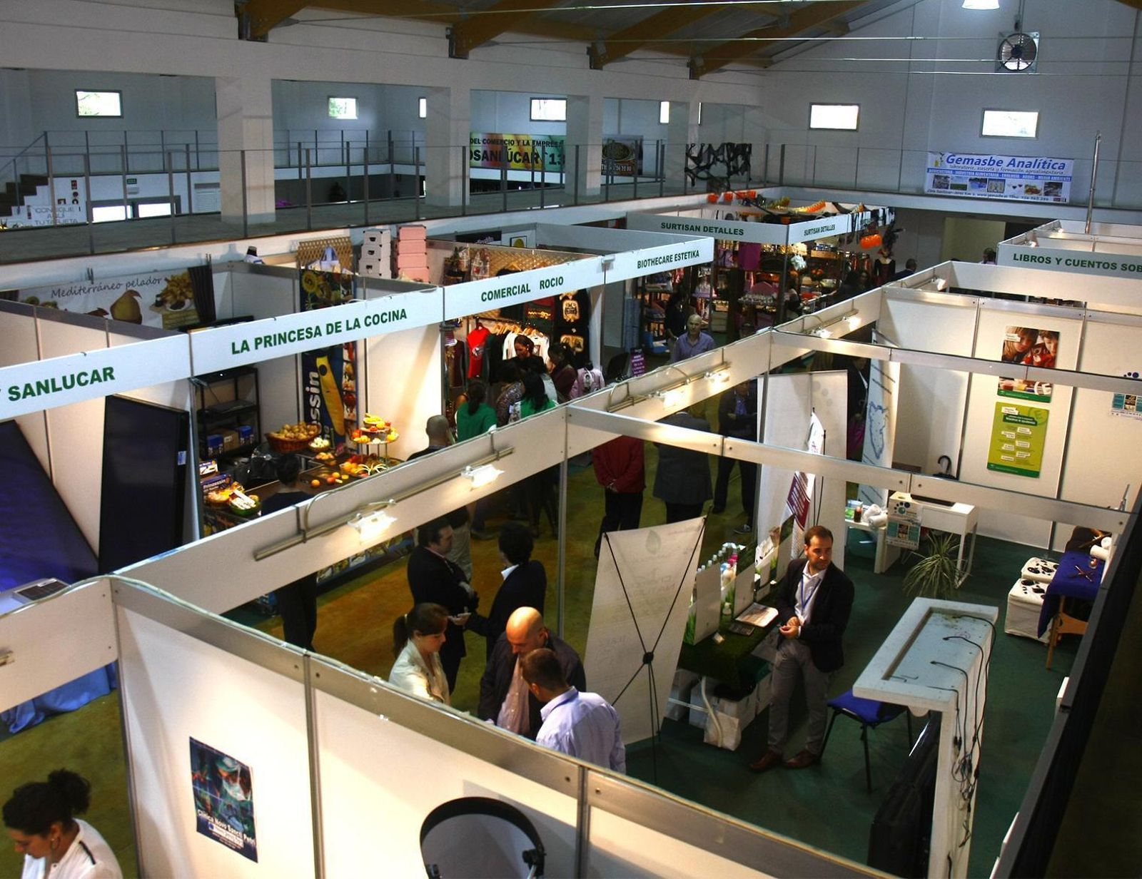Imagen de archivo de una exposición empresarial celebrada en Sanlúcar.
