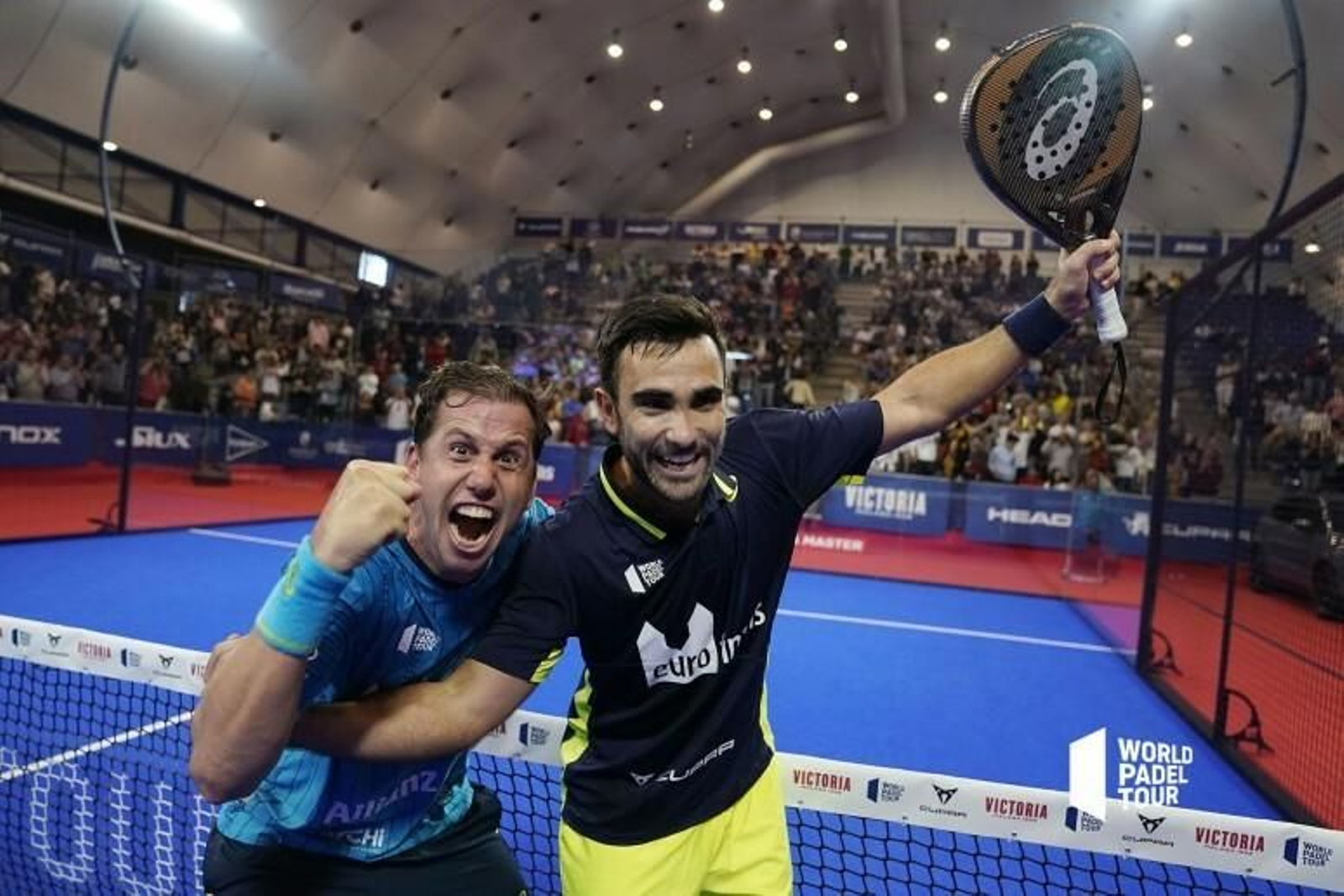 Navarro y Lima, eufóricos tras ganar la final del Marbella Master.
