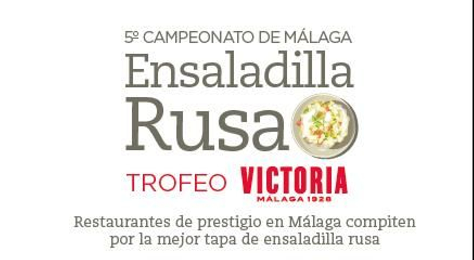 Cartel del quinto Campeonato de Málaga de Ensaladilla Rusa.