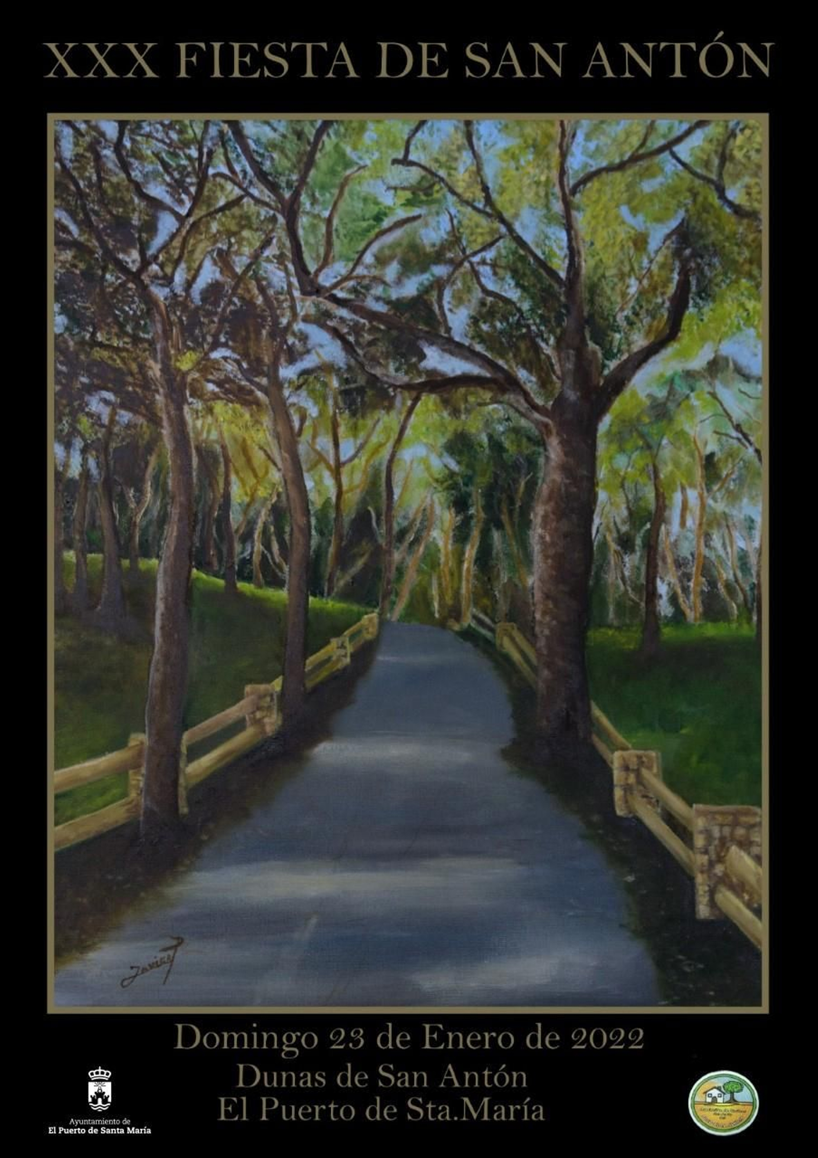 El cartel de la festividad, obra de Javier Pérez Aguilar.