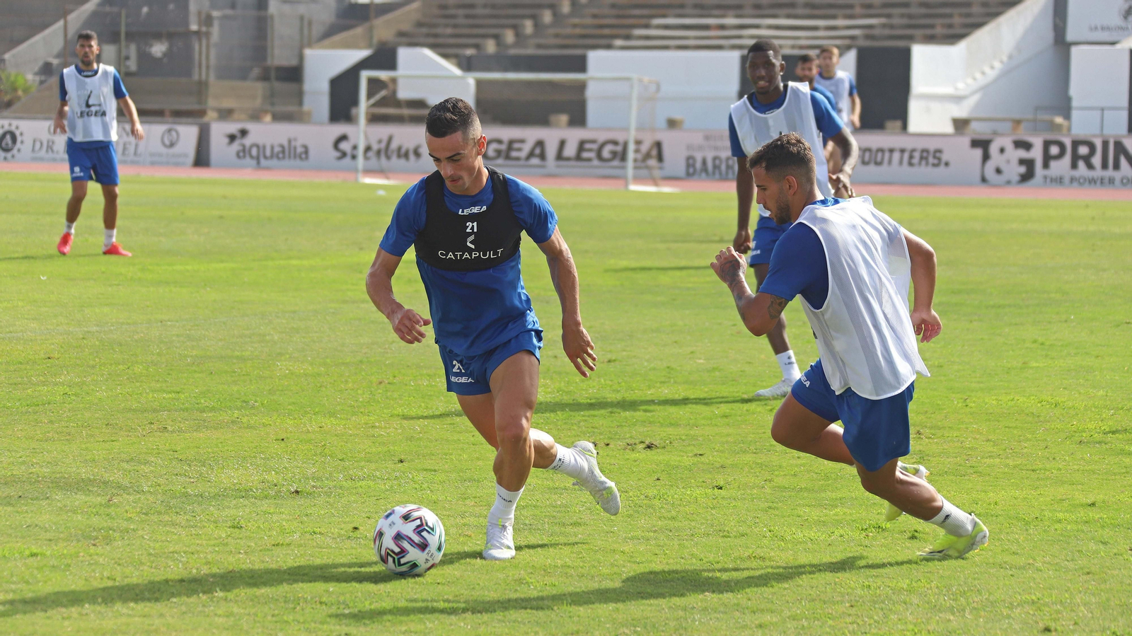 Fotos del entrenamiento de la Balona