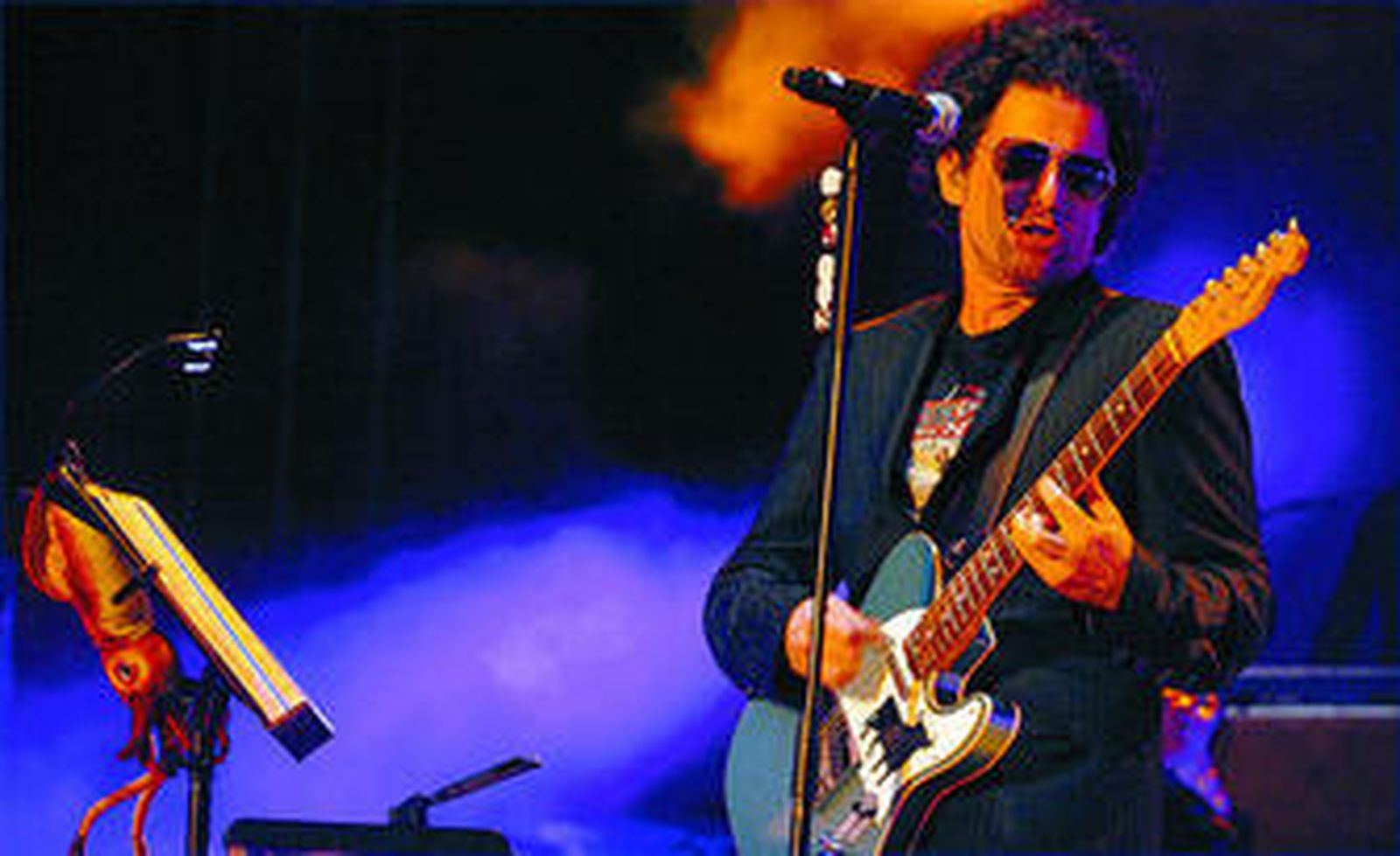 Andrés Calamaro, durante un concierto en Córdoba el año pasado.