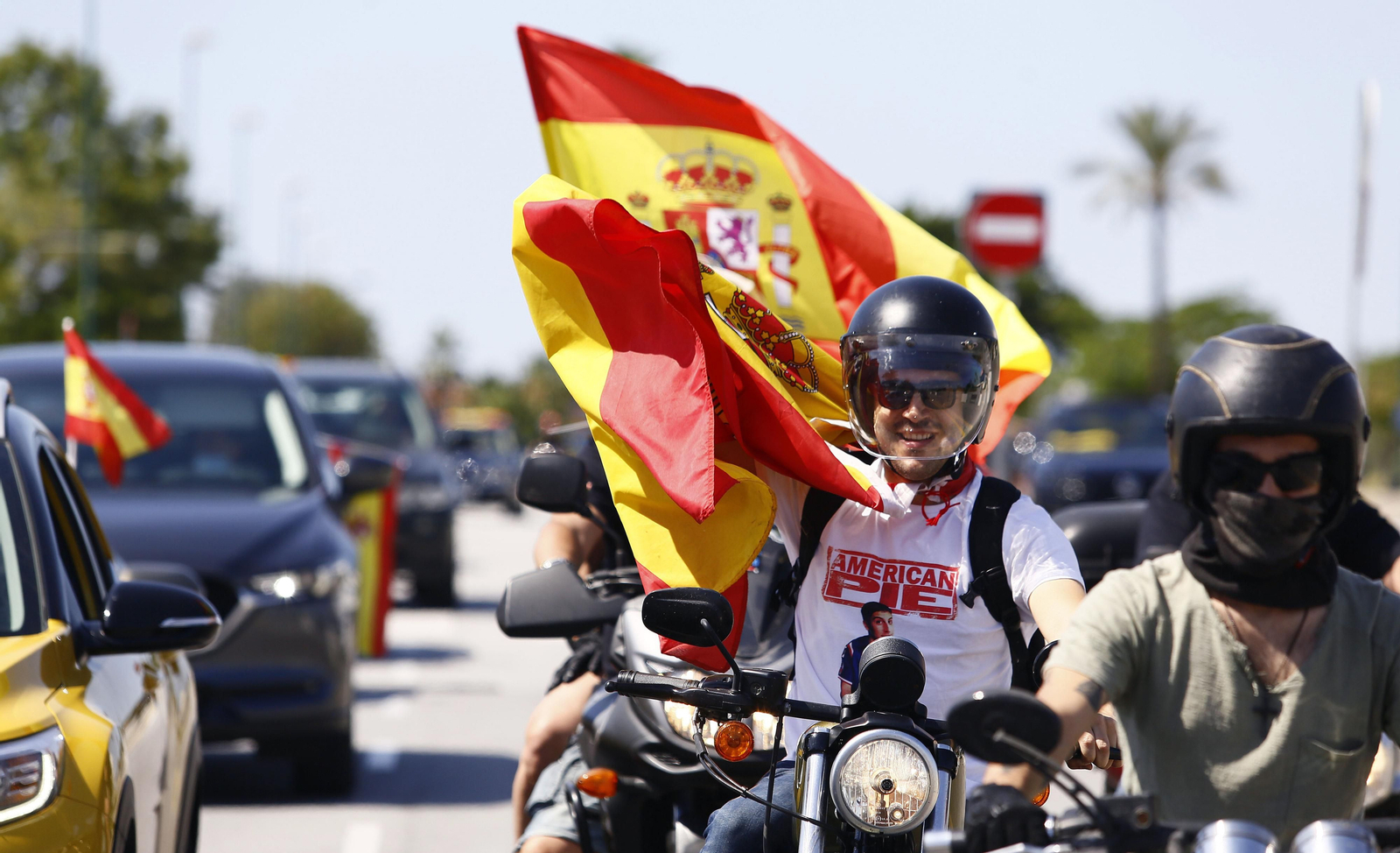 Las fotos de la caravana de protesta de Vox en Málaga