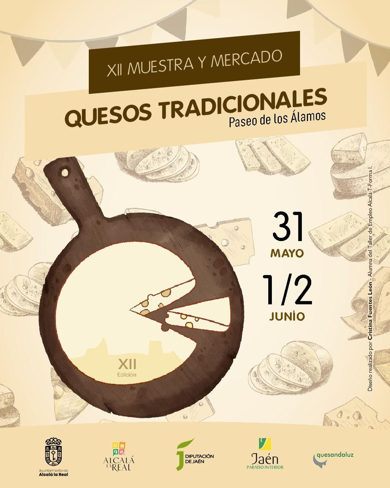 El Paseo de los Álamos será escenario para la muestra de los mejores quesos andaluces.