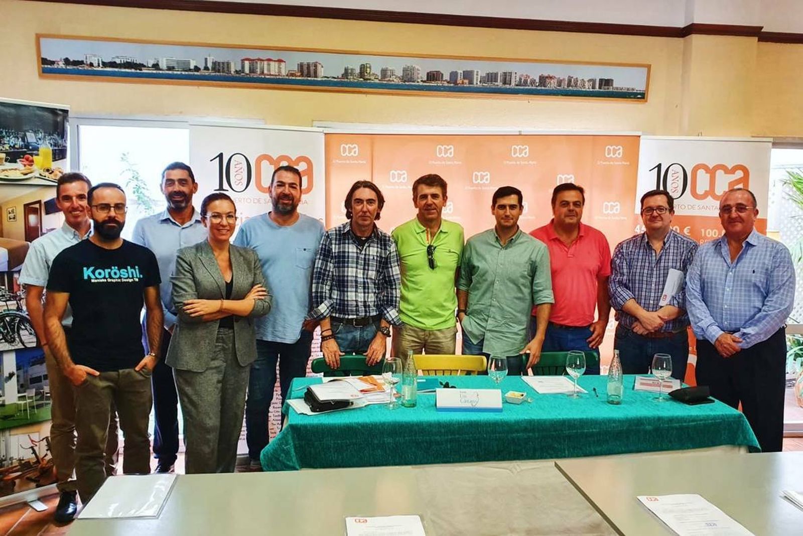 Una imagen de la nueva junta directiva del CCA.