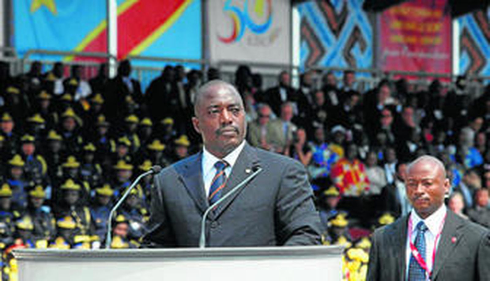 Joseph Kabila, en los actos de celebración del 50 aniversario de la independencia de su país el pasado mes de junio.