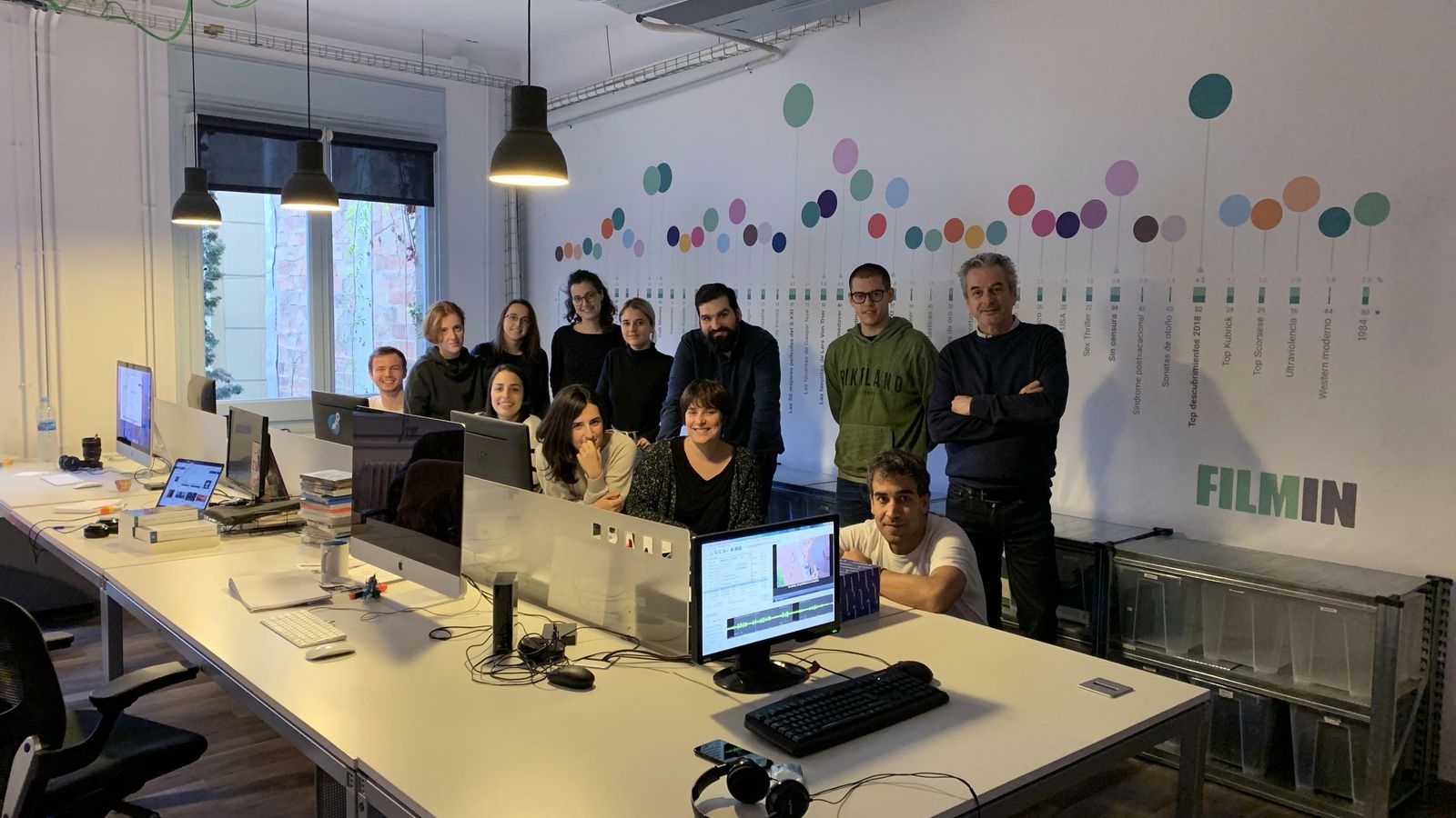 Una parte del equipo de Filmin en las instalaciones de la empresa.