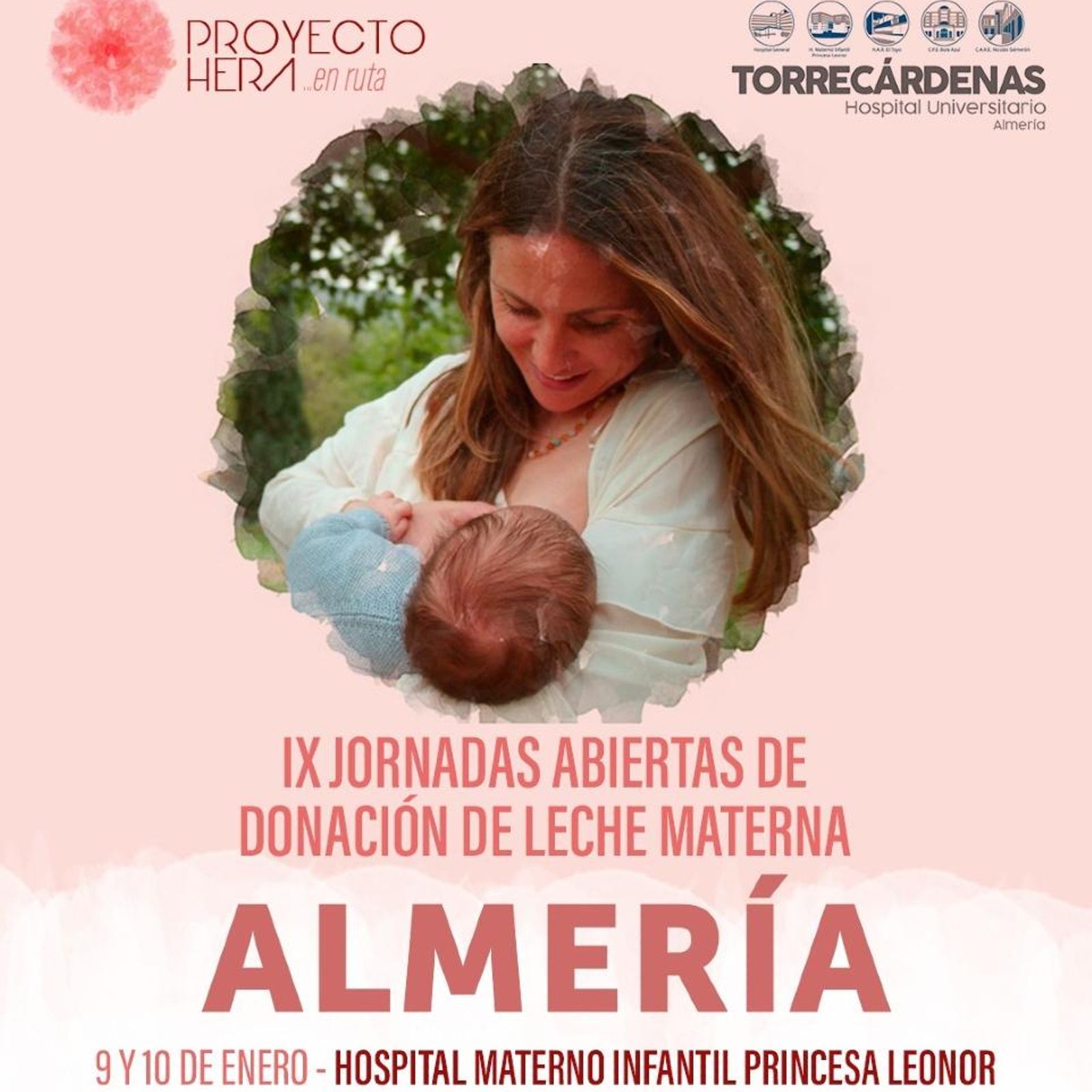 Cartel de las jornadas de captación de mujeres participantes en el proyecto Hera