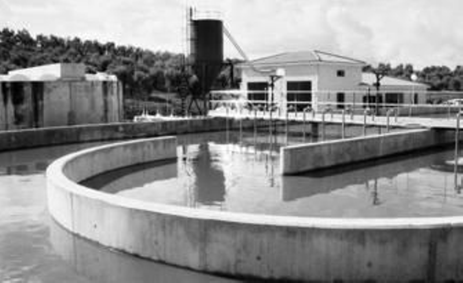 Imagen reciente de la depuradora, con agua ya en sus instalaciones.