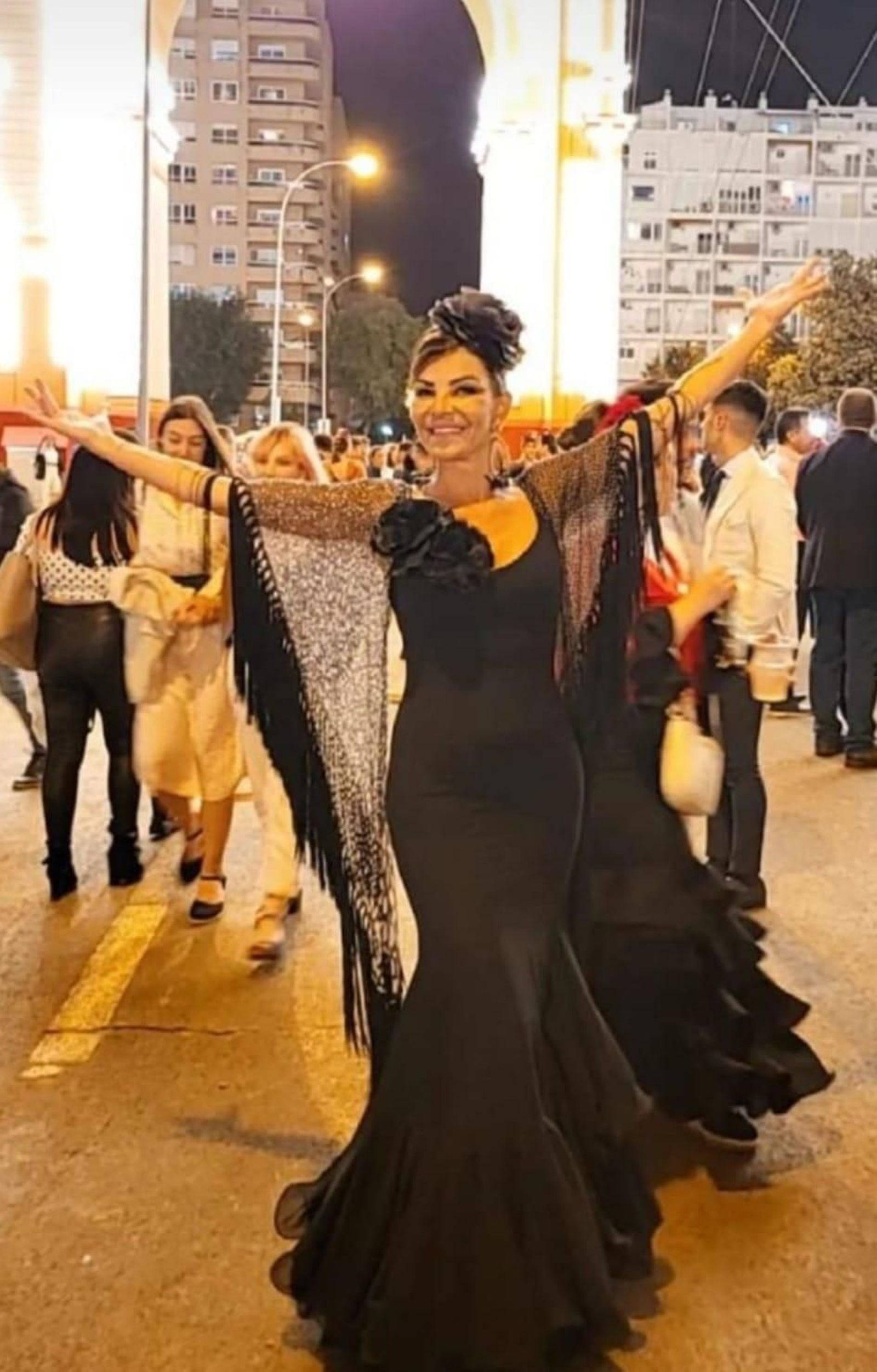 Los diseños de Ángeles Verano lucen en la Feria de Sevilla