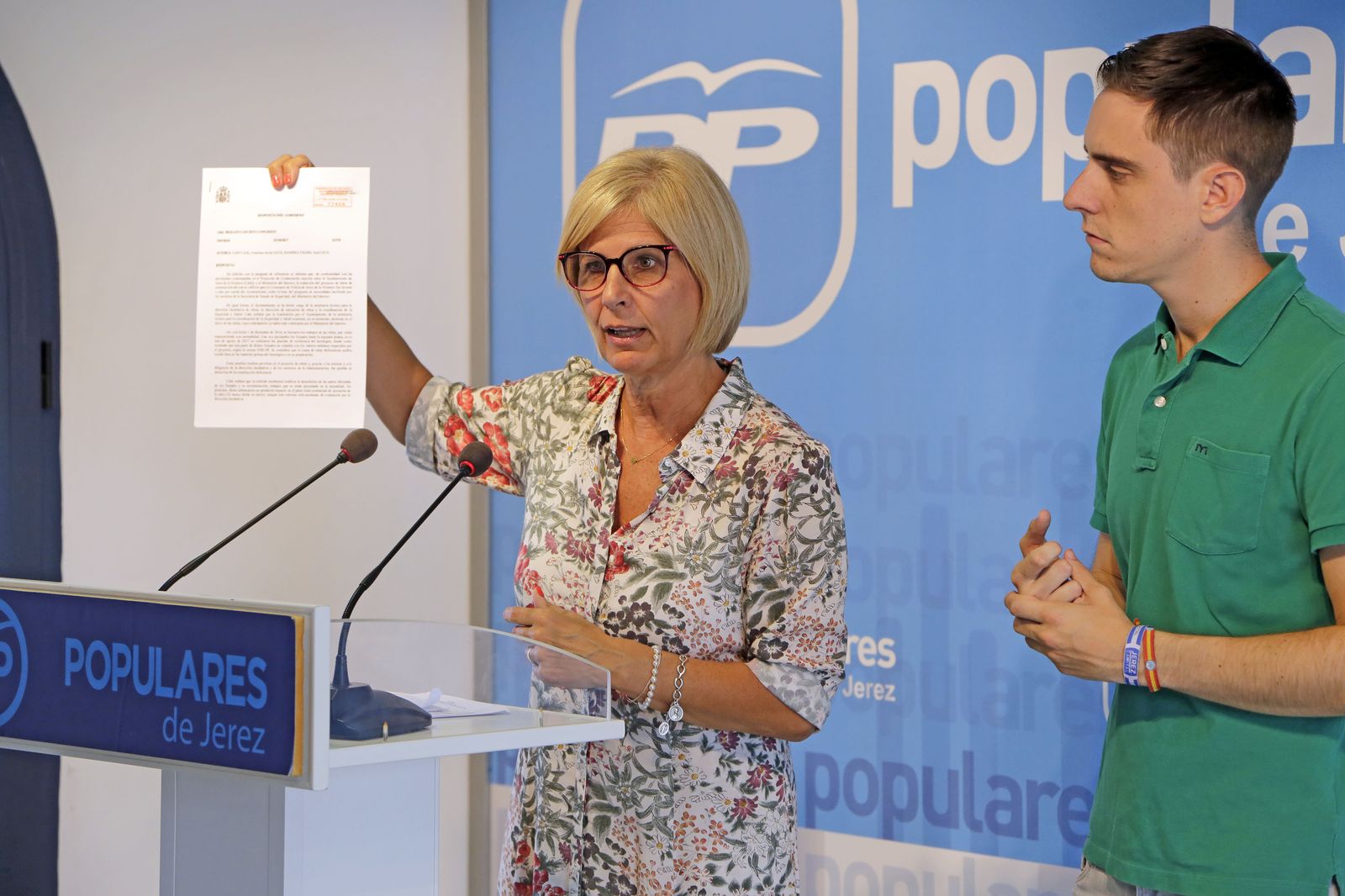 Los populares María José García-Pelayo y Jaime Espinar.