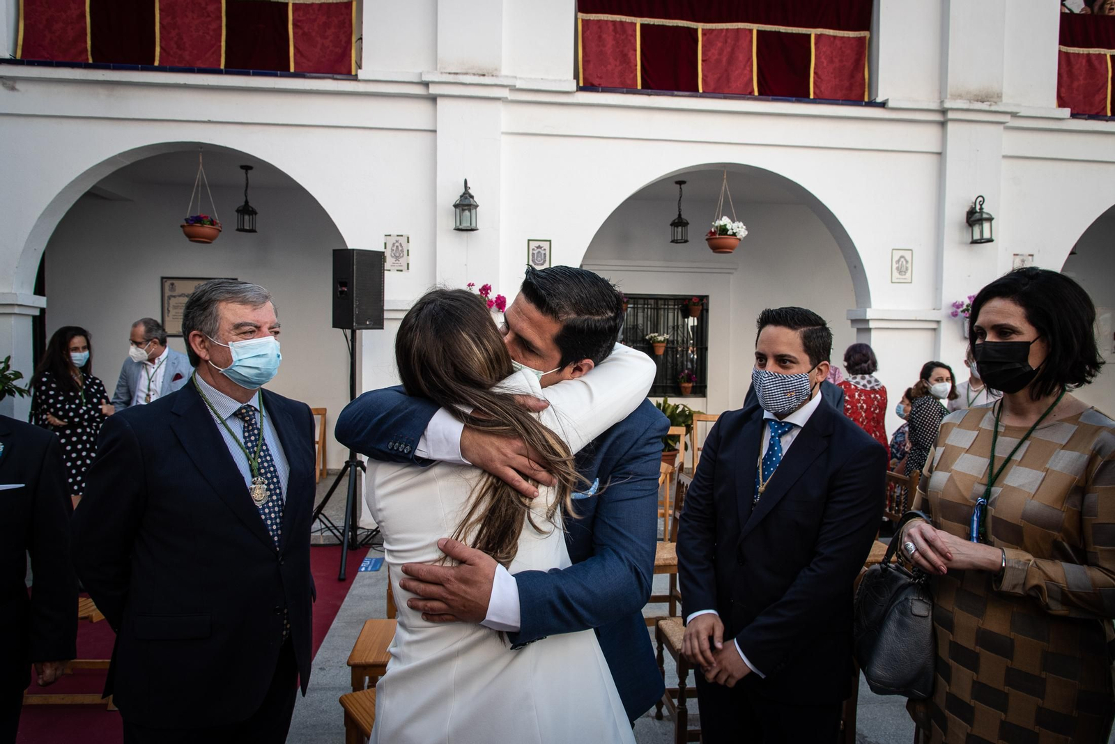 Imágenes de la misa de romeros de la Hermandad de Huelva