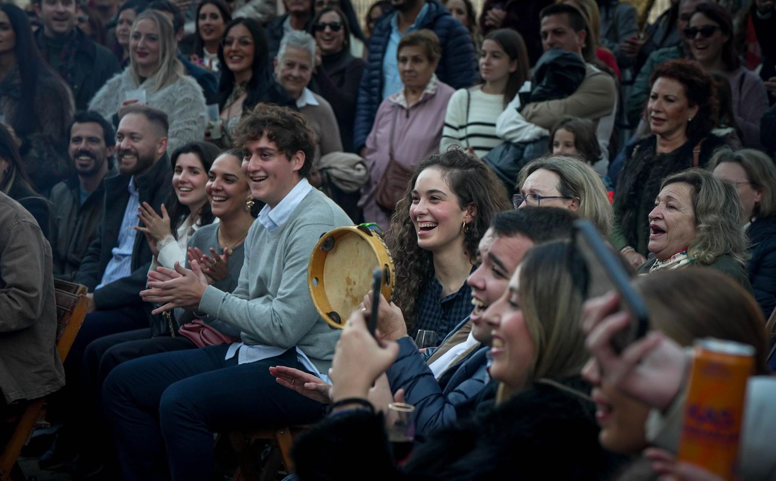 Ambiente de una zambomba flamenca estas navidades.