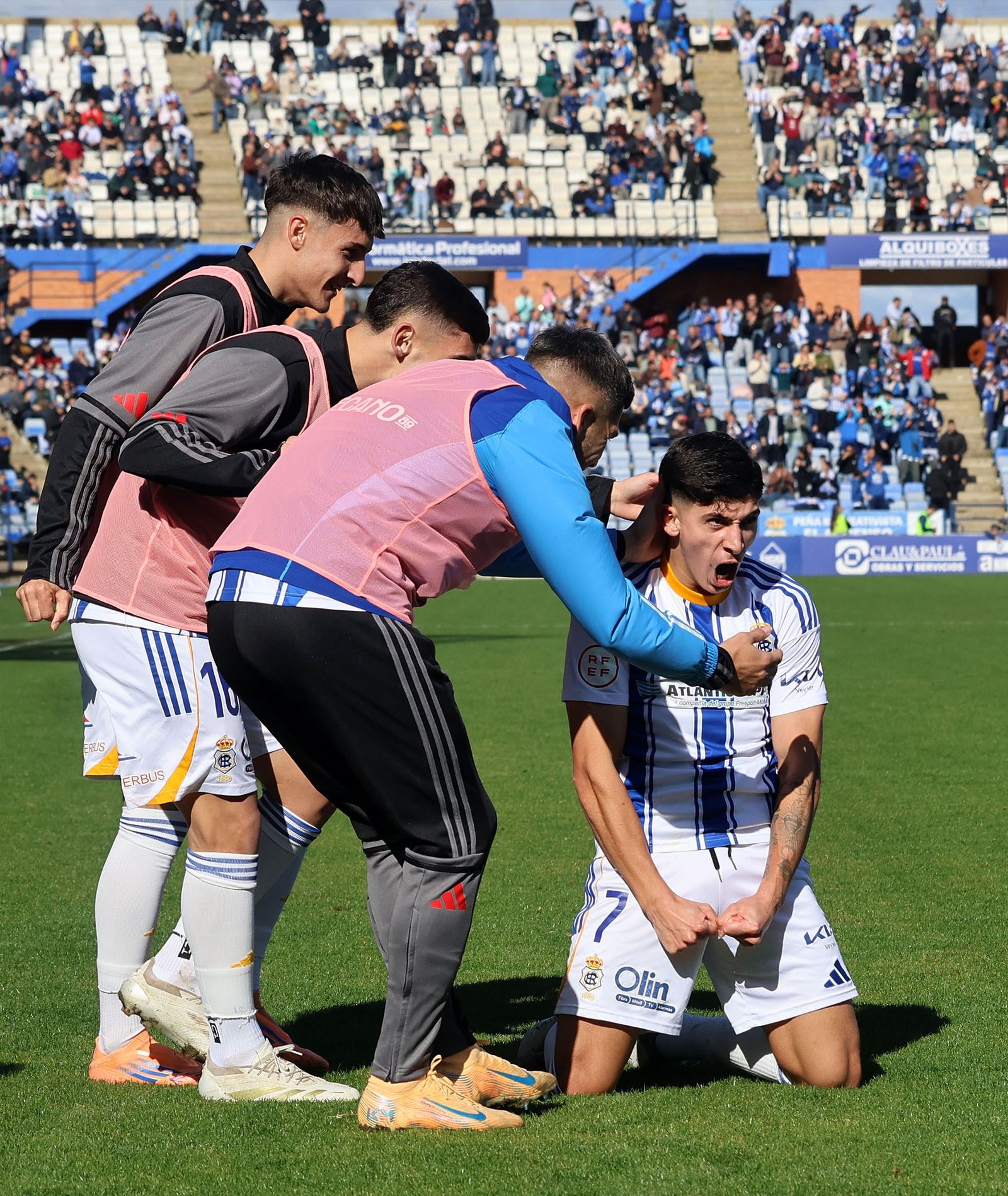 Manita del Recreativo al Estepona (5-0)