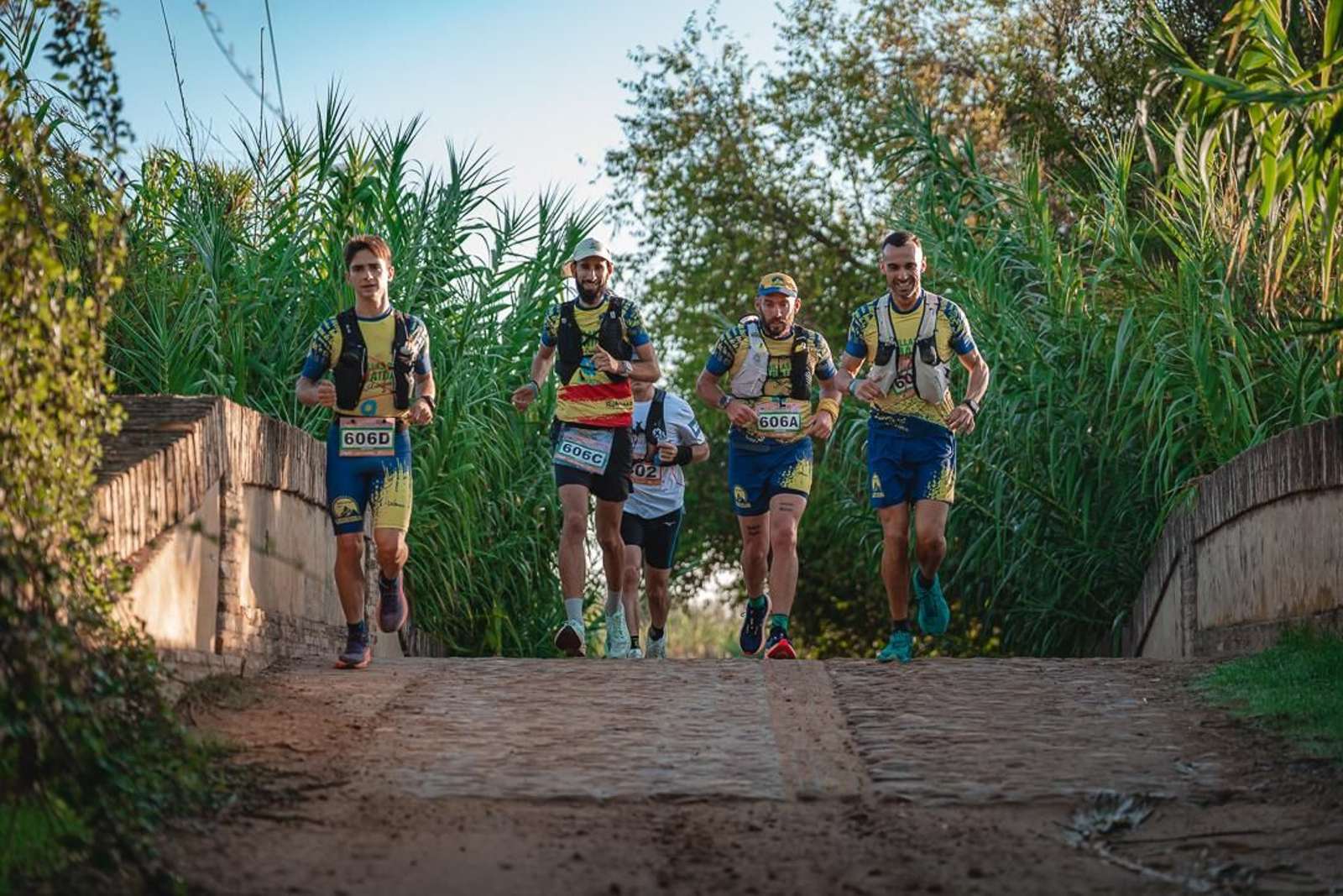 Participantes durante la prueba.