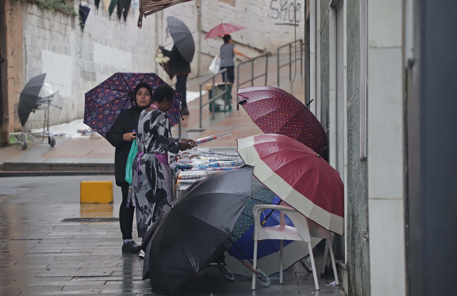 Fotos de la lluvia provocada por la borrasca atlántica en Algeciras