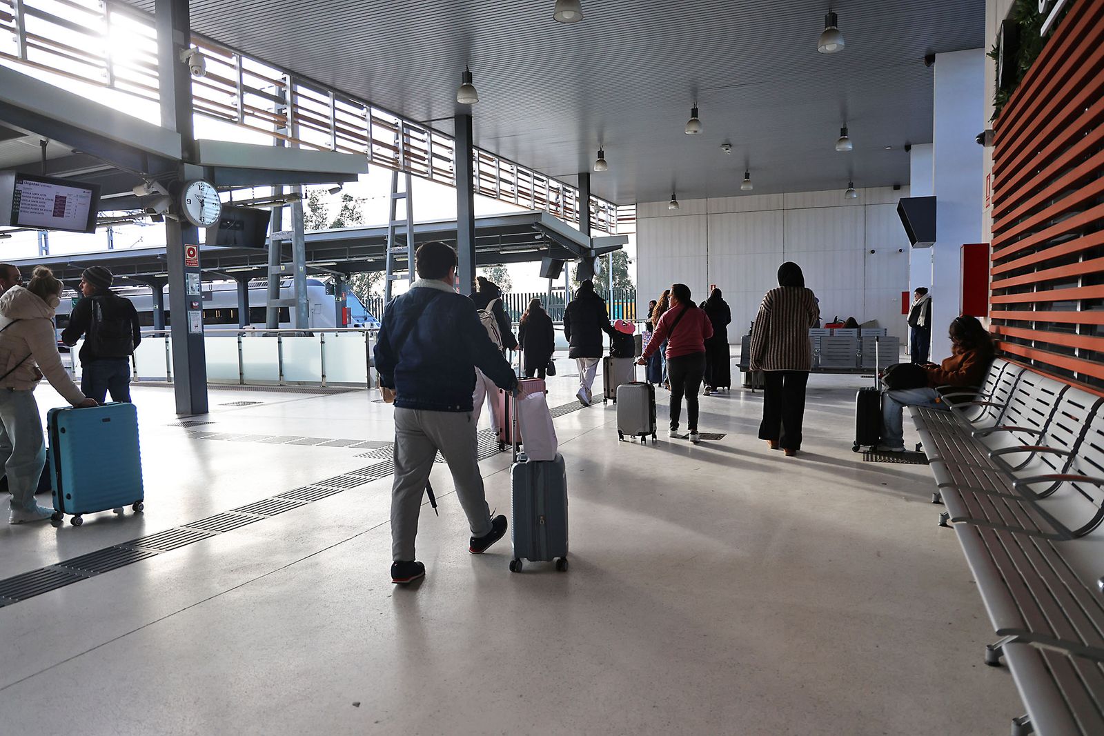 La estación de Huelva la mañana siguiente del trágico accidente