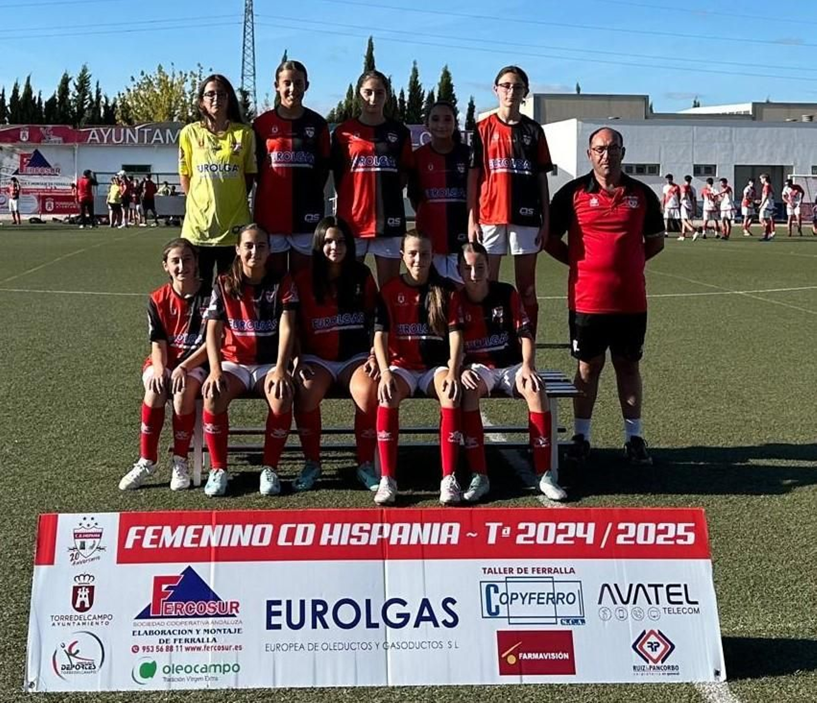 Equipo Alevín-infantil femenino.