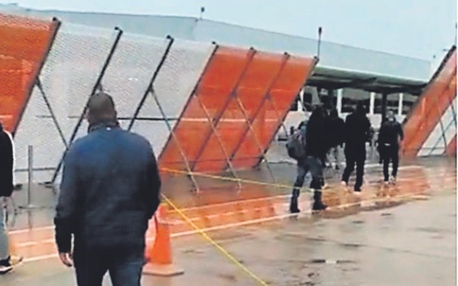 Una imagen del vídeo de los inmigrantes que se hizo viral hace una semana.