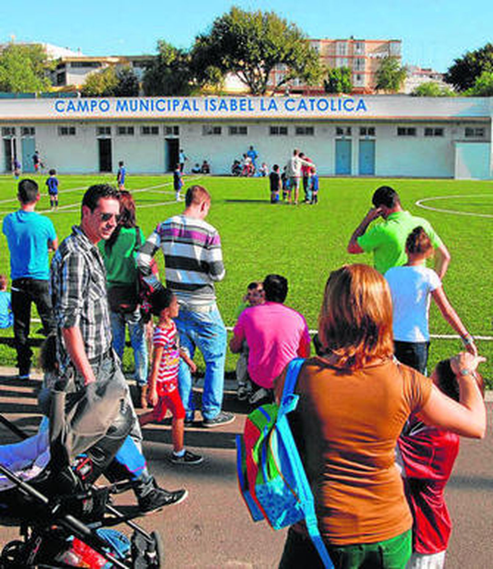 Vista de las nuevas pistas recientemente inauguradas.