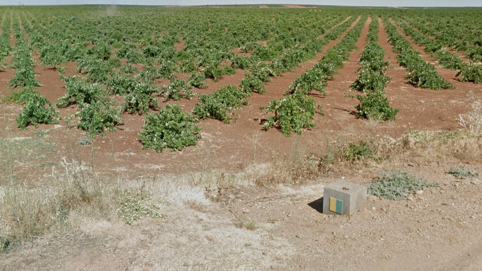 No hay pérdida: en los cruces o cada cierta distancia veremos vieiras o cubos de Cáparra con los azulejos de colores.