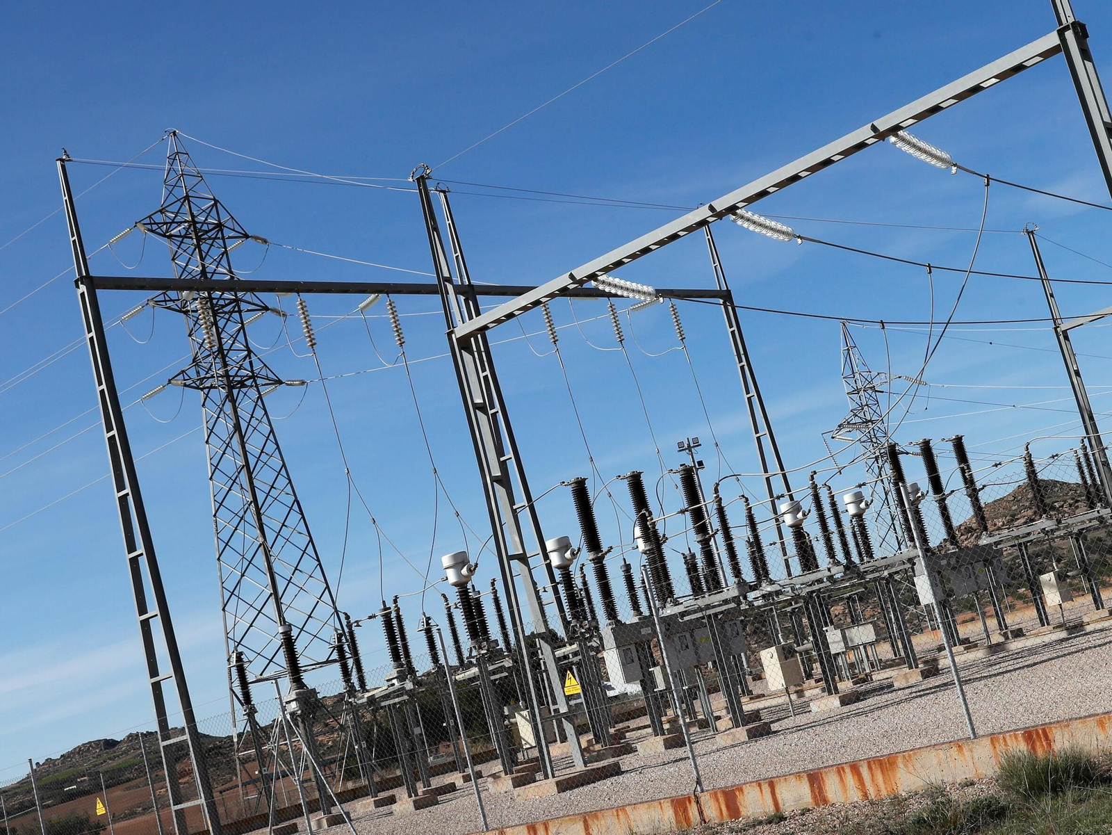 Una subestación eléctrica.