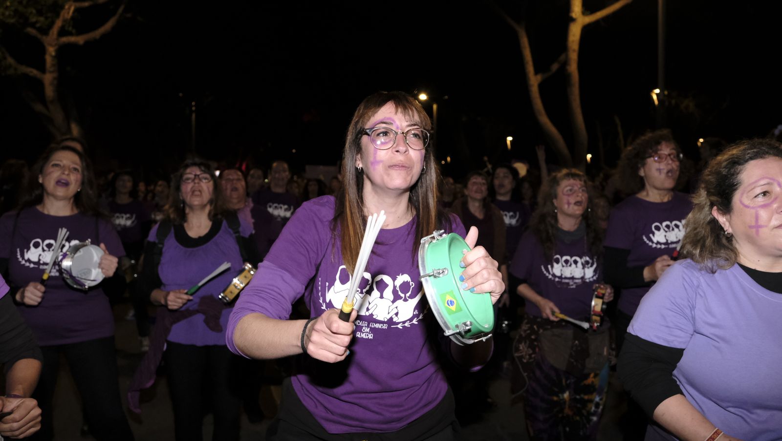 Imágenes de las manifestaciones por el Día de la Mujer en Almería