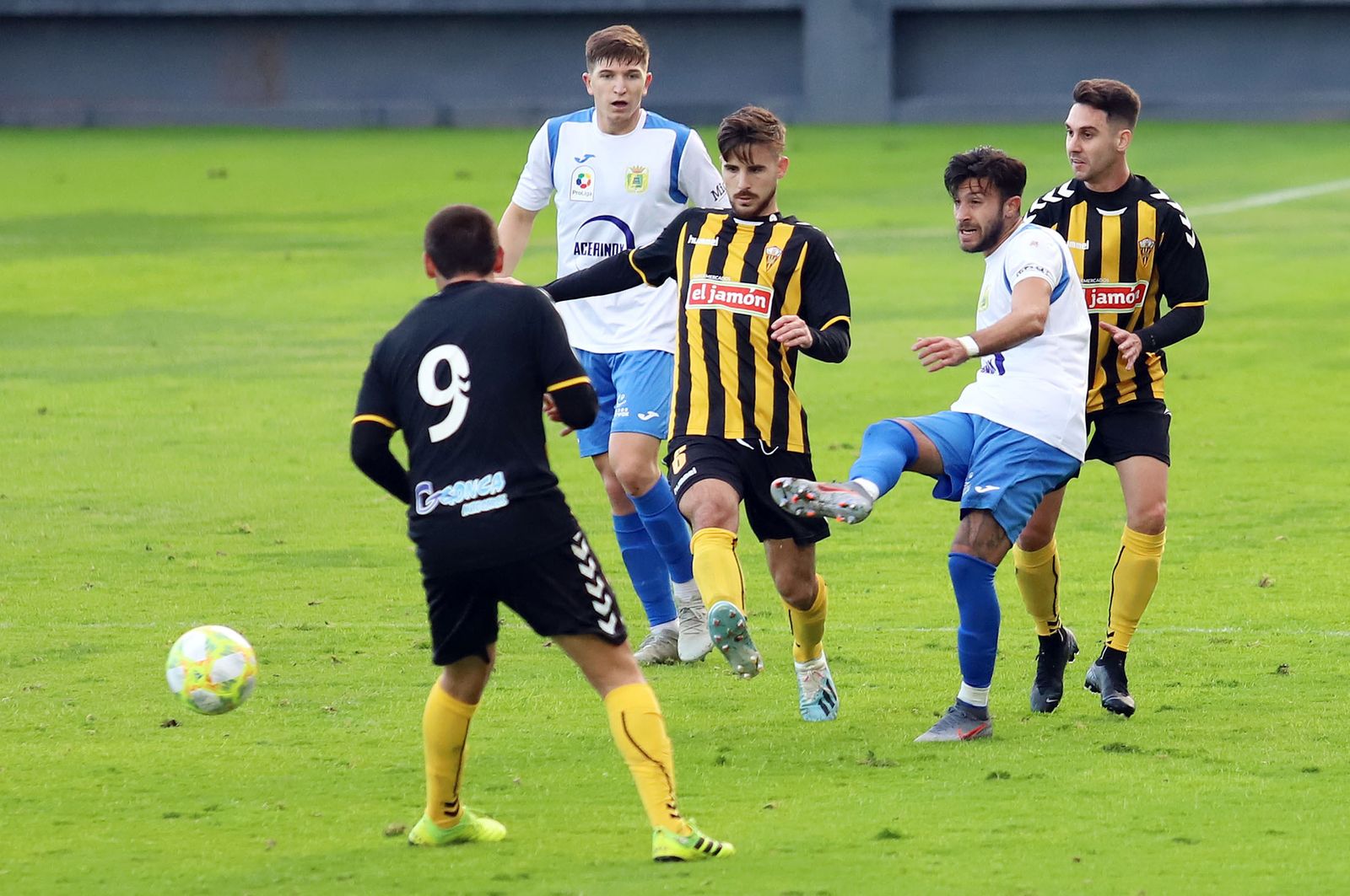 El San Roque, durante el encuentro que disputó la pasada jornada ante Los Barrios.