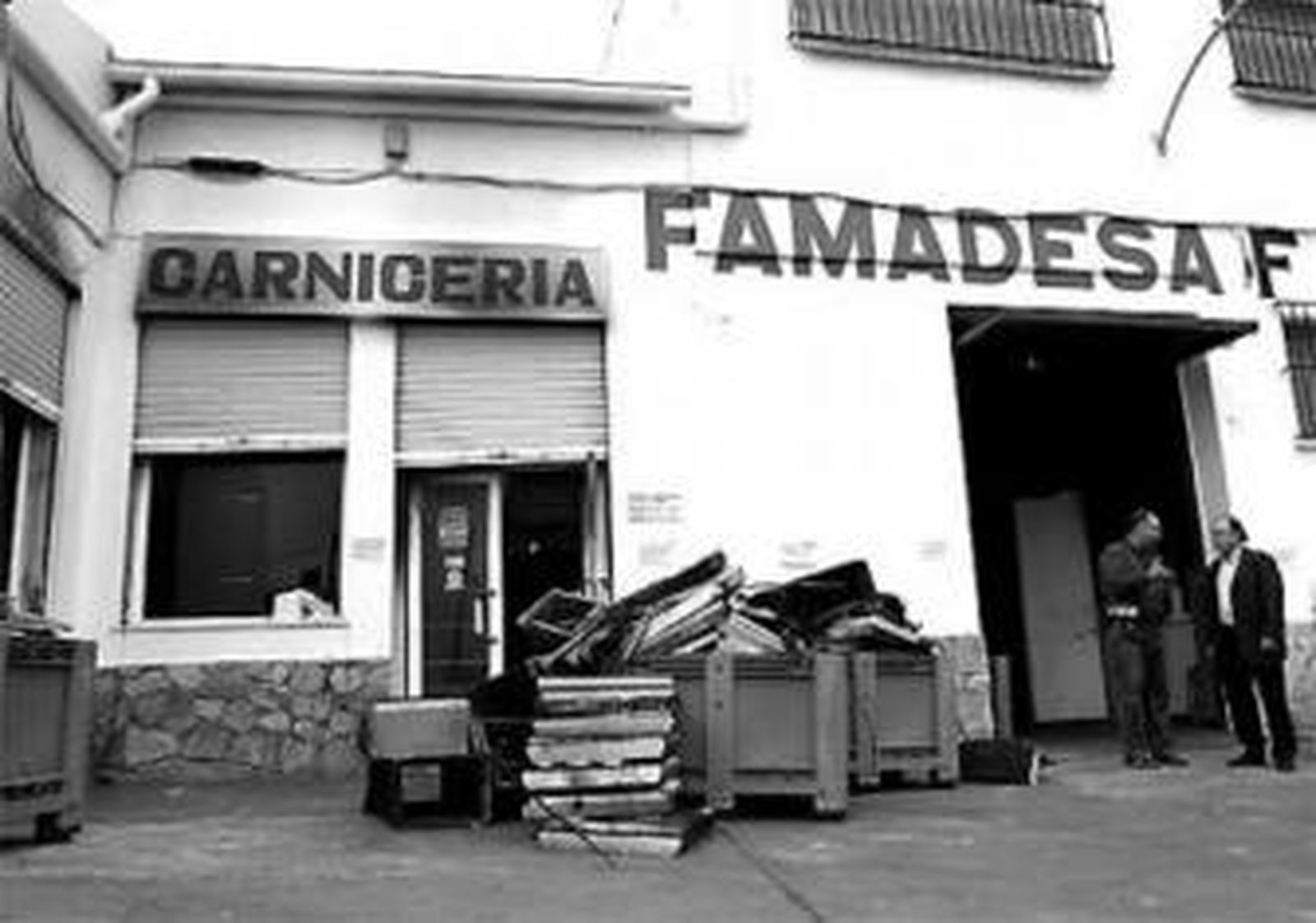 Instalaciones de Famadesa que fueron asaltadas e incendiadas.