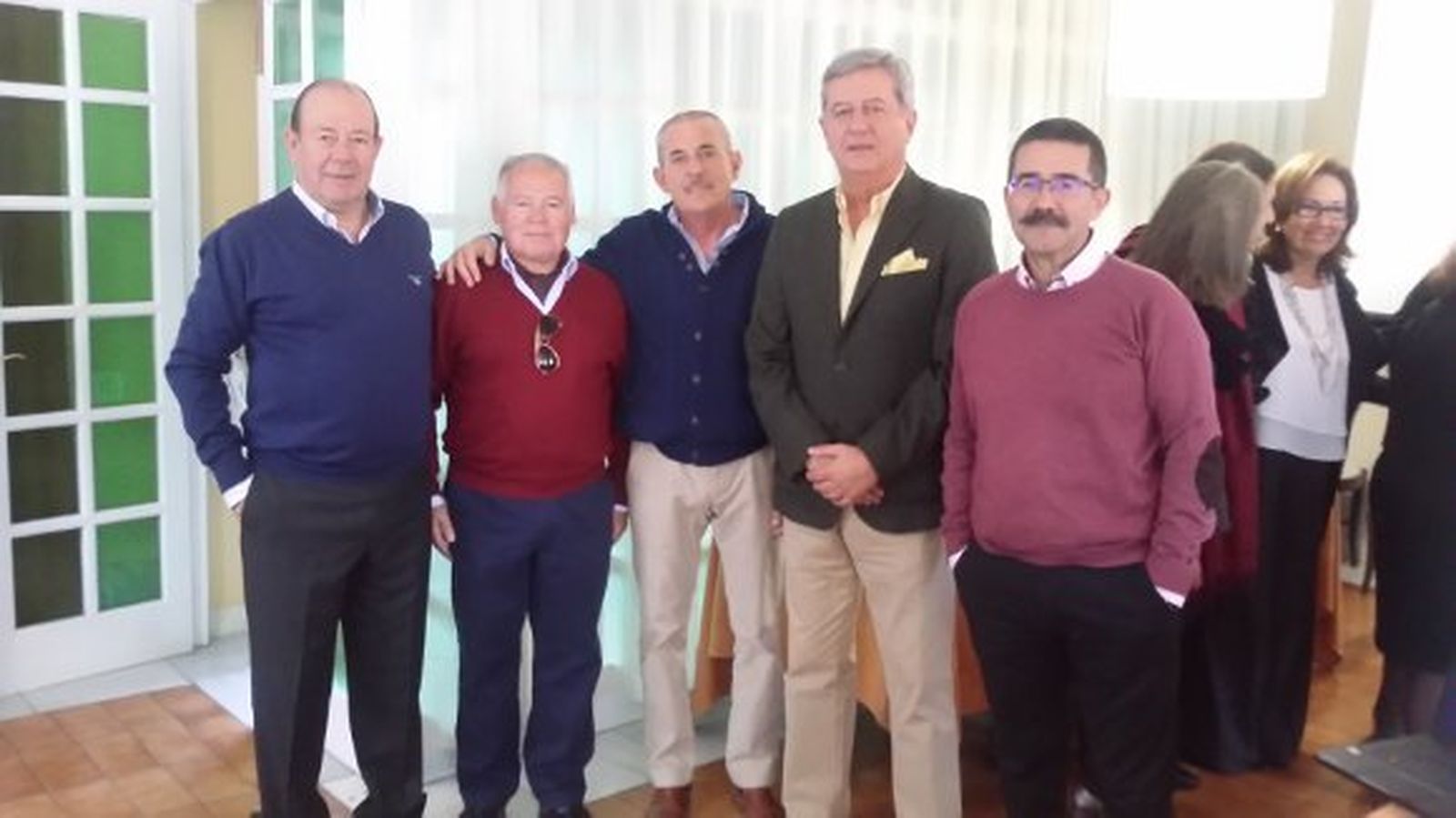 José Manuel Rivero, Goyo Martín, José María Martínez, José María Gómez y Andrés Librero.  Foto: Ignacio Casas de Ciria