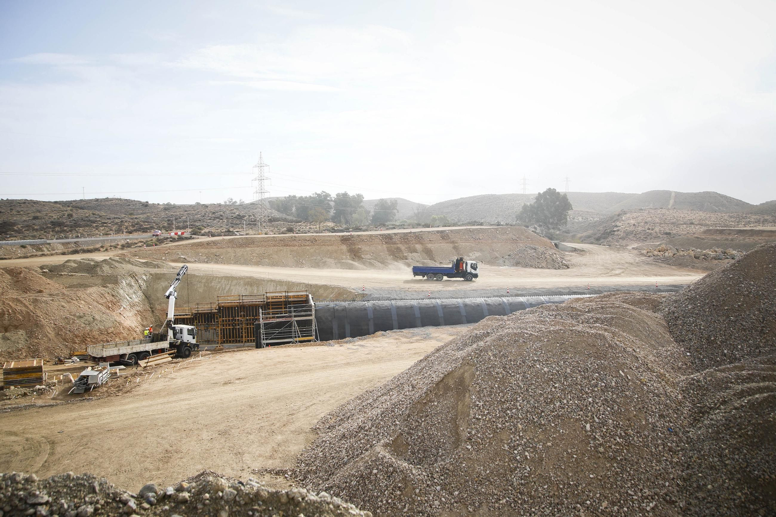 Las imágenes de las obras para la conexión entre la A7 y la A-92 en Viator