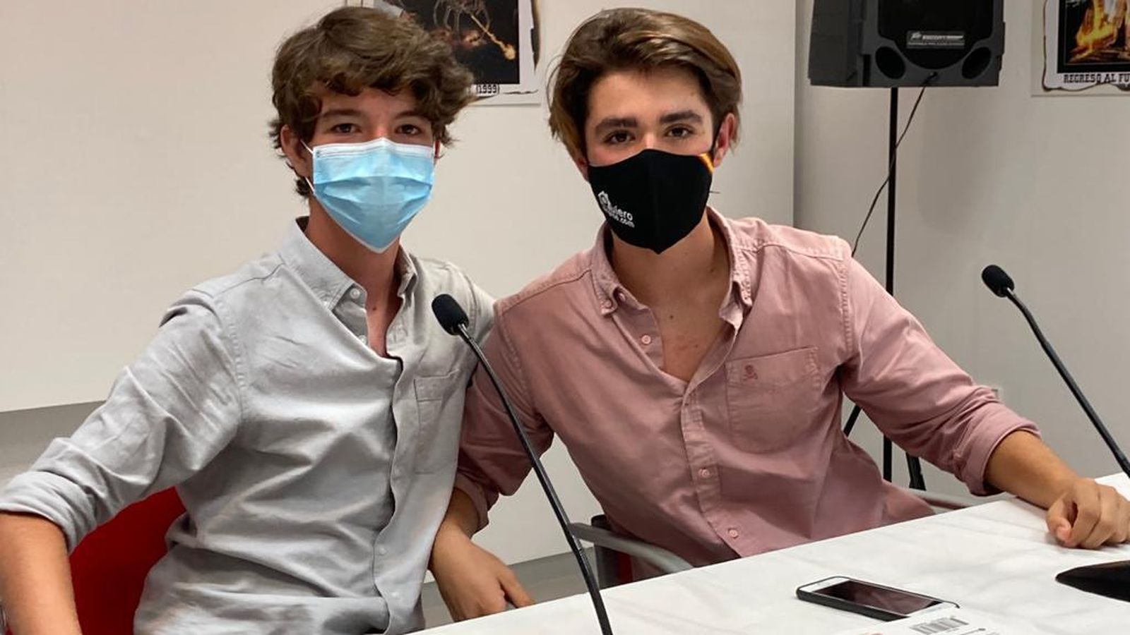 Pablo Martín y Rafael Reyes, durante una de las presentaciones del último libro.