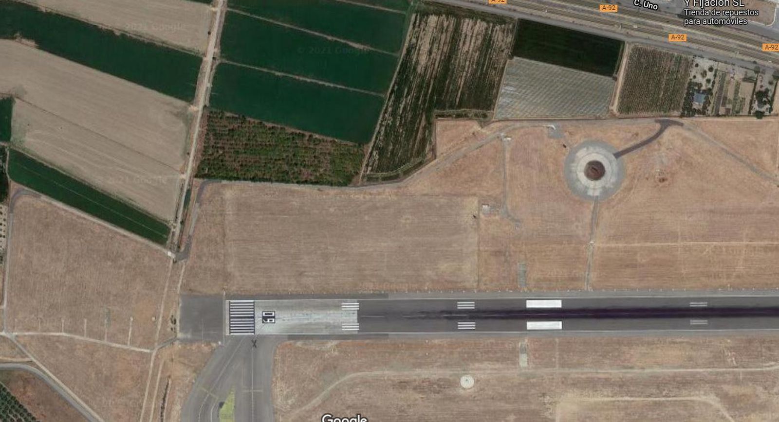 Zona de regadíos que ganará el Aeropuerto de Granada por seguridad