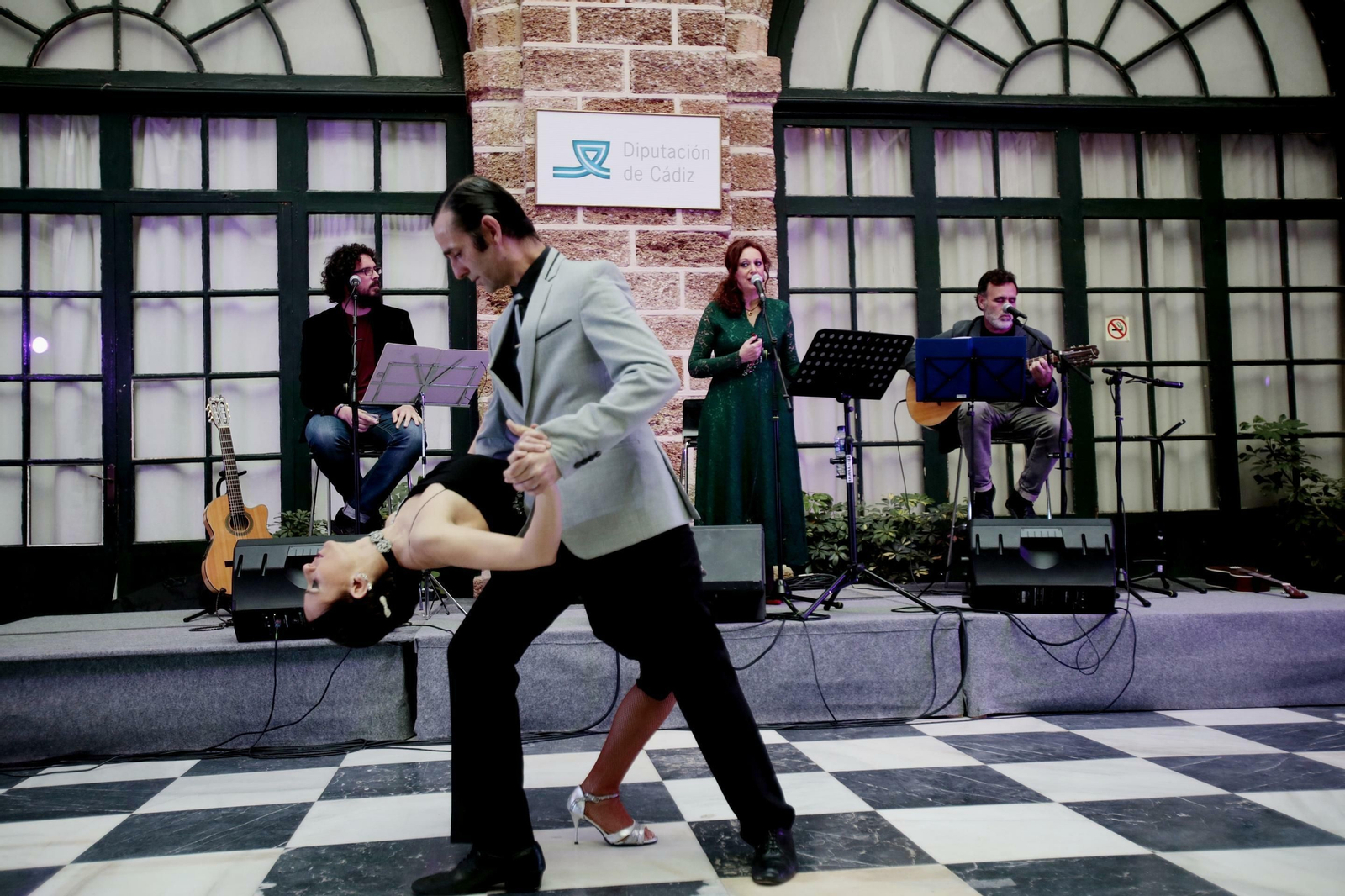 Un momento del espectáculo homenaje a Pilar Paz que se celebró en Diputación el lunes.