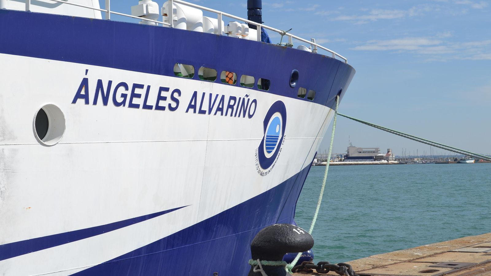 Buque oceanográfico 'Ángeles Alvariño', utilizado en tareas para la investigación. Buque oceanográfico 'Ángeles Alvariño', utilizado en tareas para la investigación.