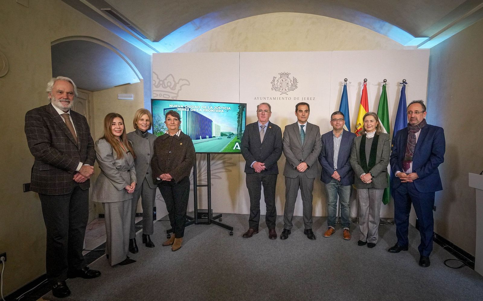Imágenes de la presentación del Proyecto Ciudad de la Justicia de Jerez
