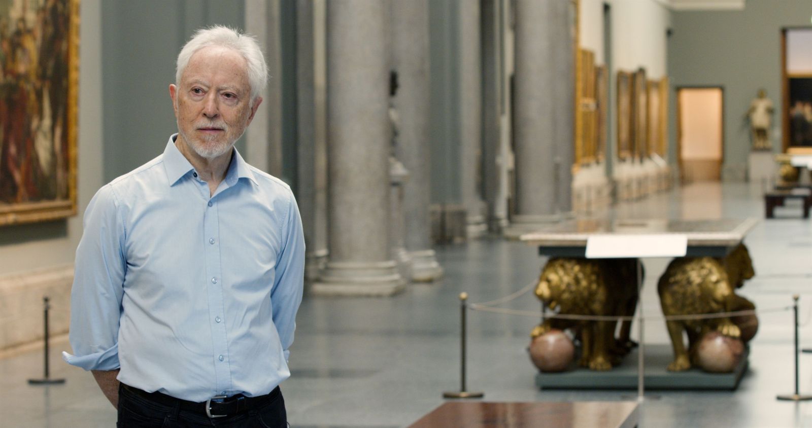El Premio Nobel John Coetzee en el Museo del Prado.