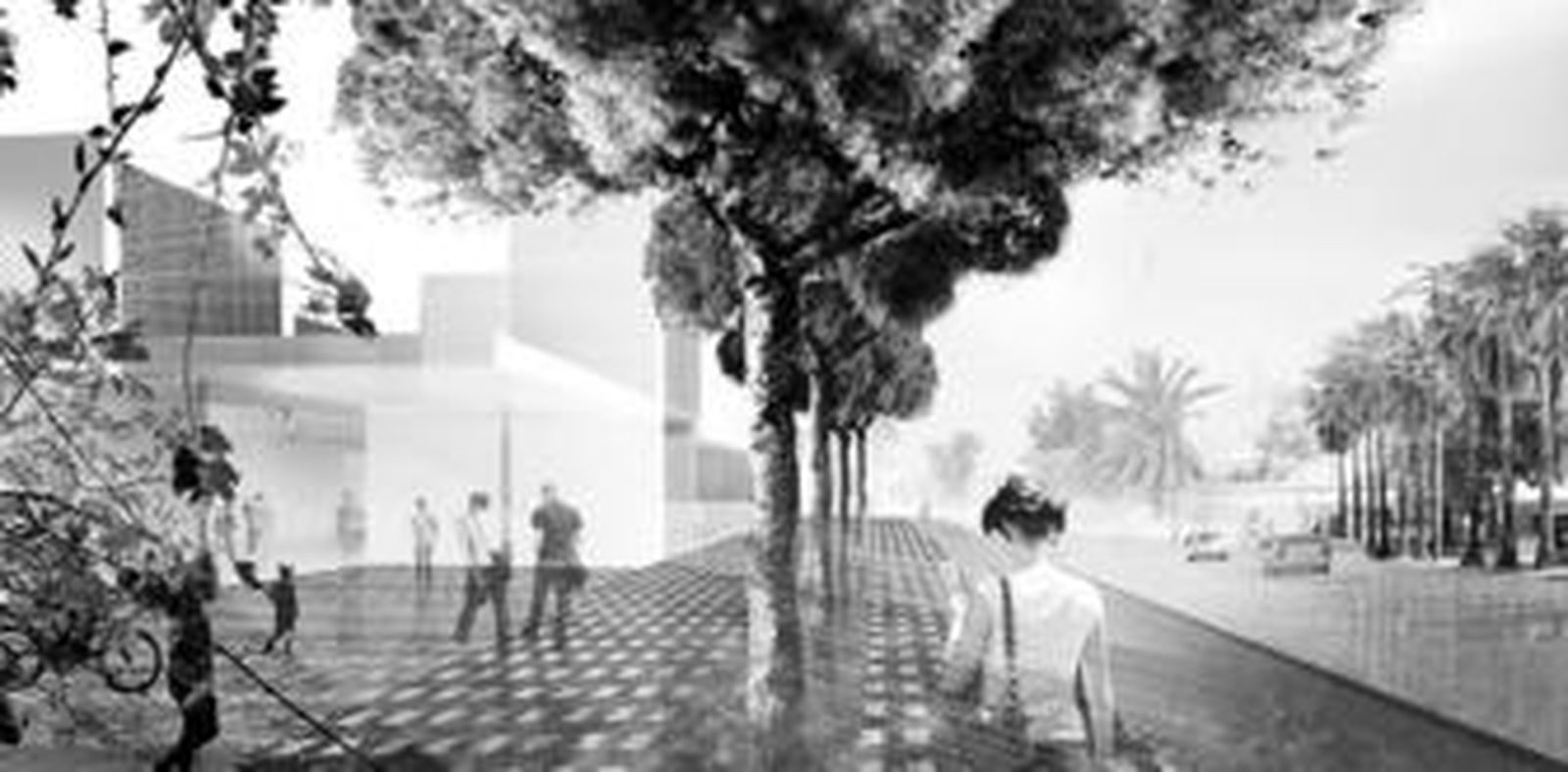 Proyección del tablero superior del soterramiento.