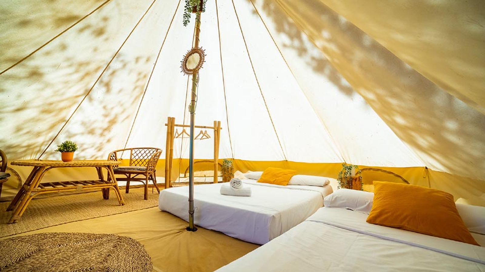 Cabaña glamping en el Camping Giralda Isla Cristina.